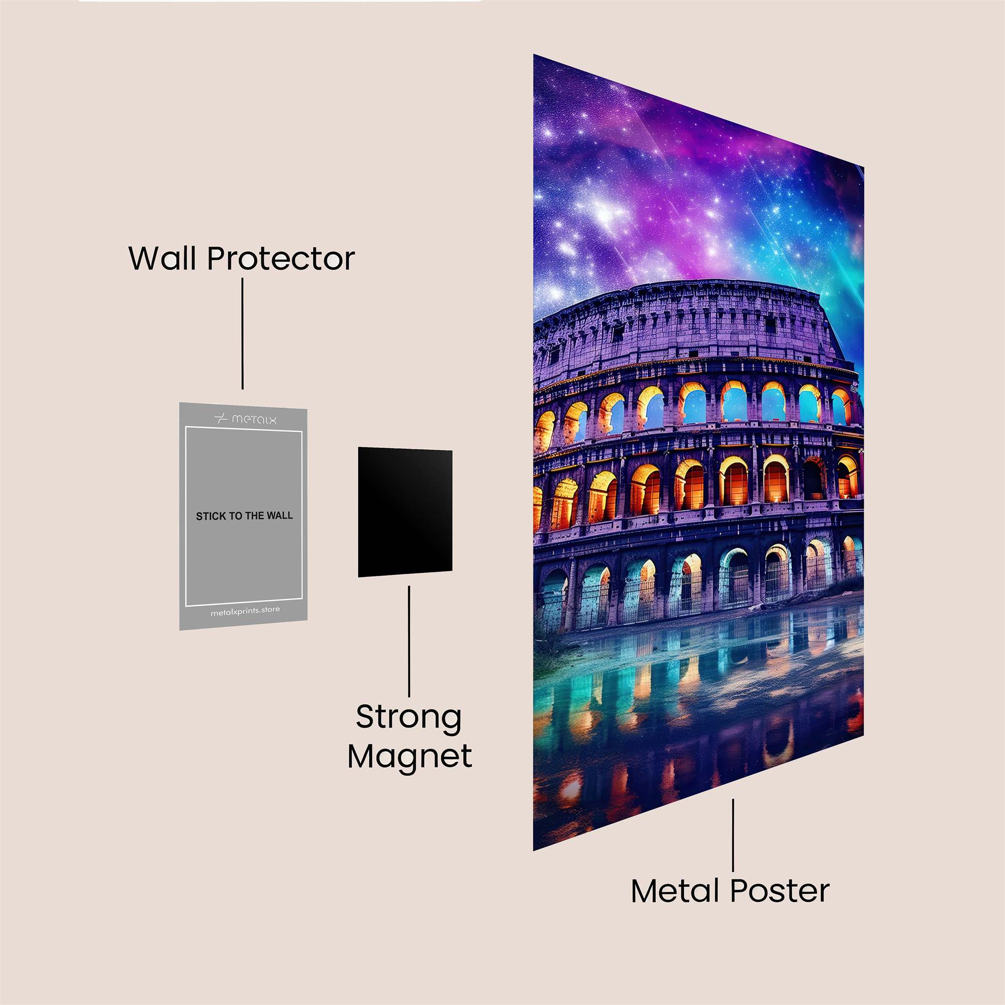 Colosseum Cosmic Safe Wall Magnetic / M