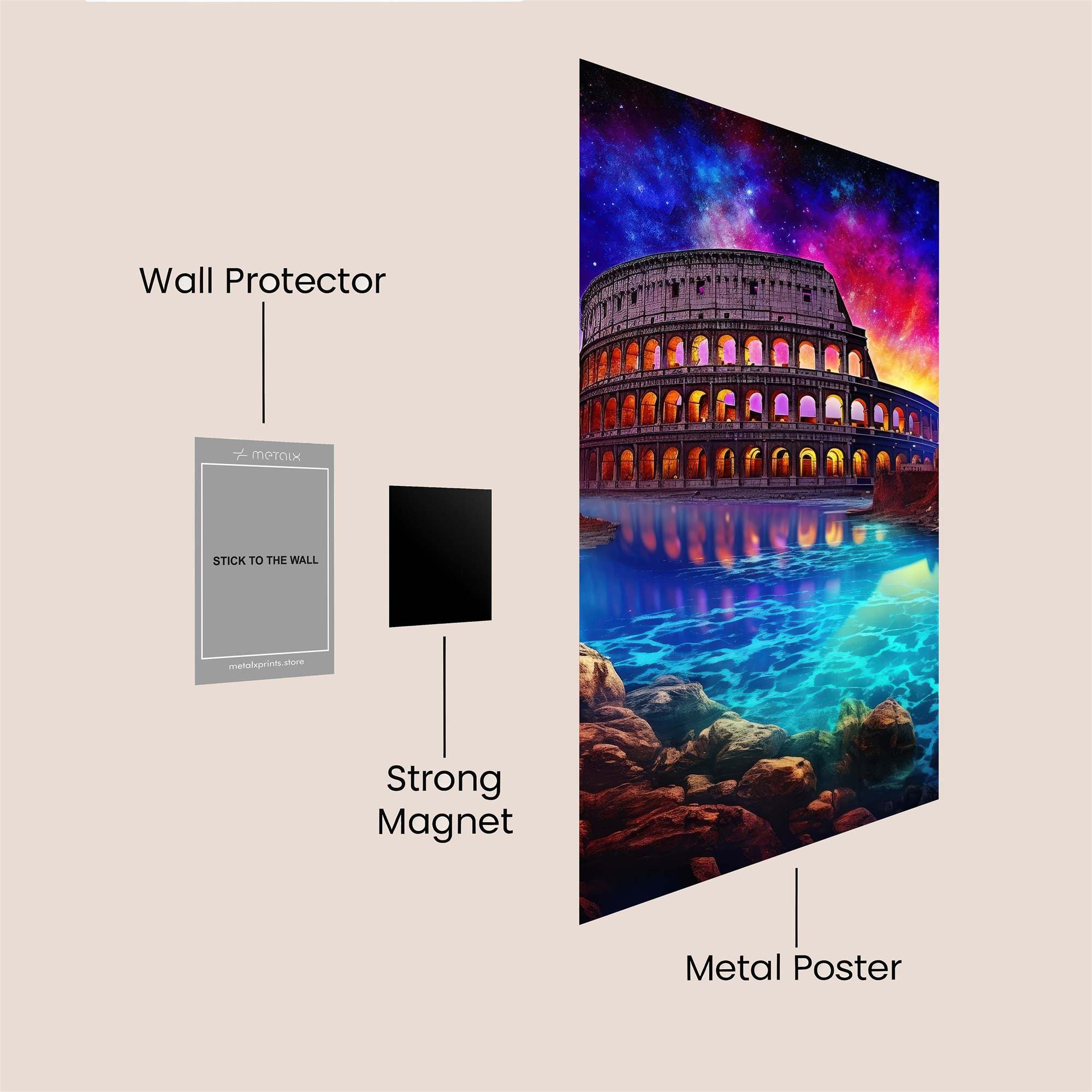 Colosseum Cosmic Safe Wall Magnetic / M