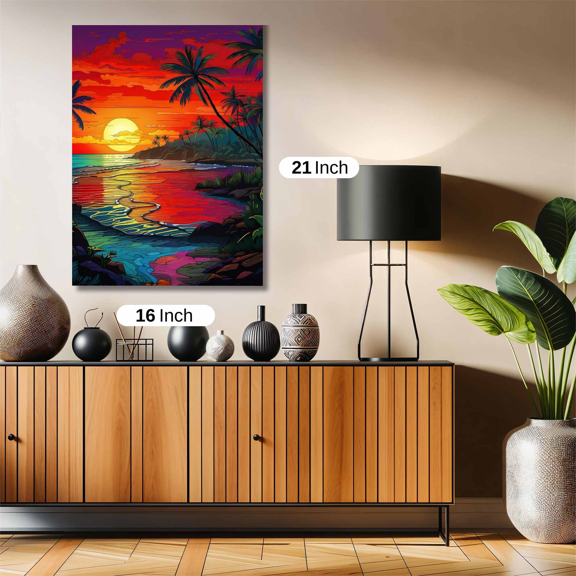 Sunset Serenity Safe Wall Magnetic / M
