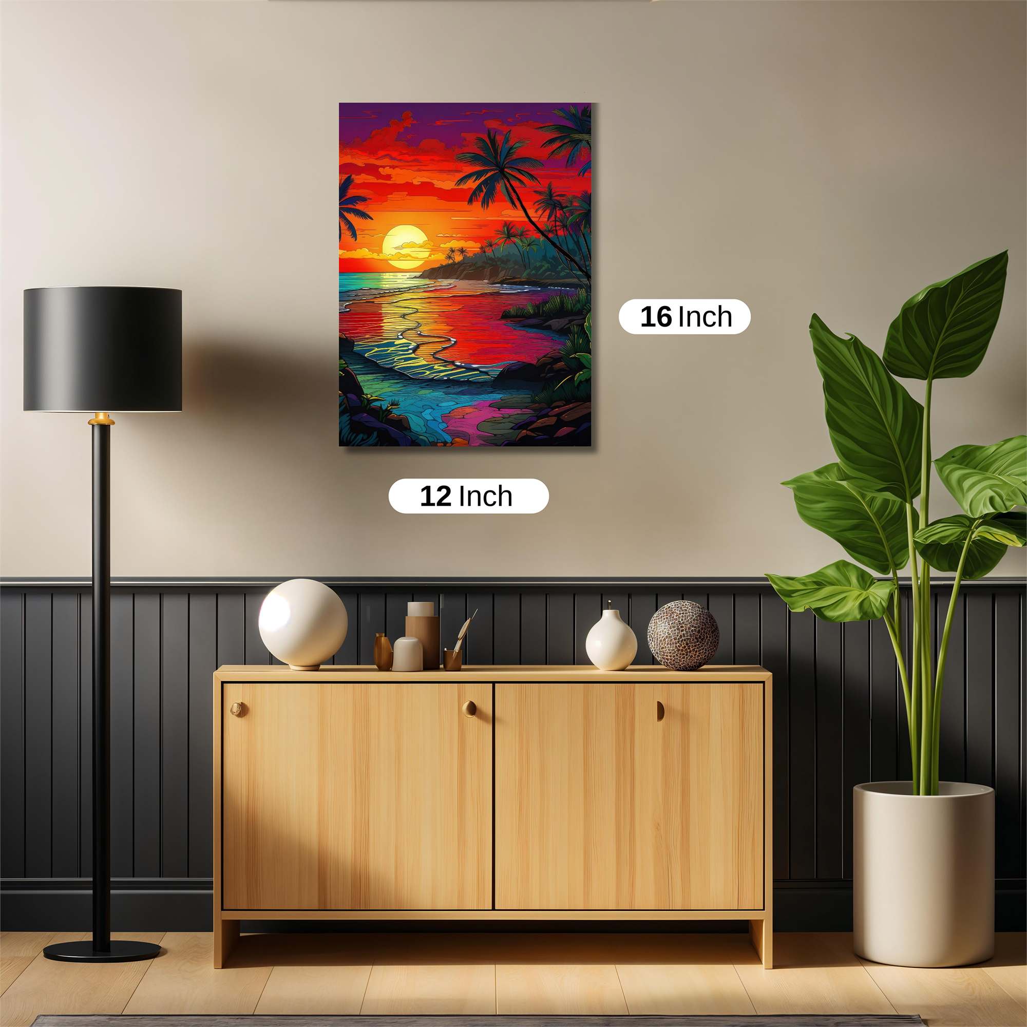 Sunset Serenity Safe Wall Magnetic / M