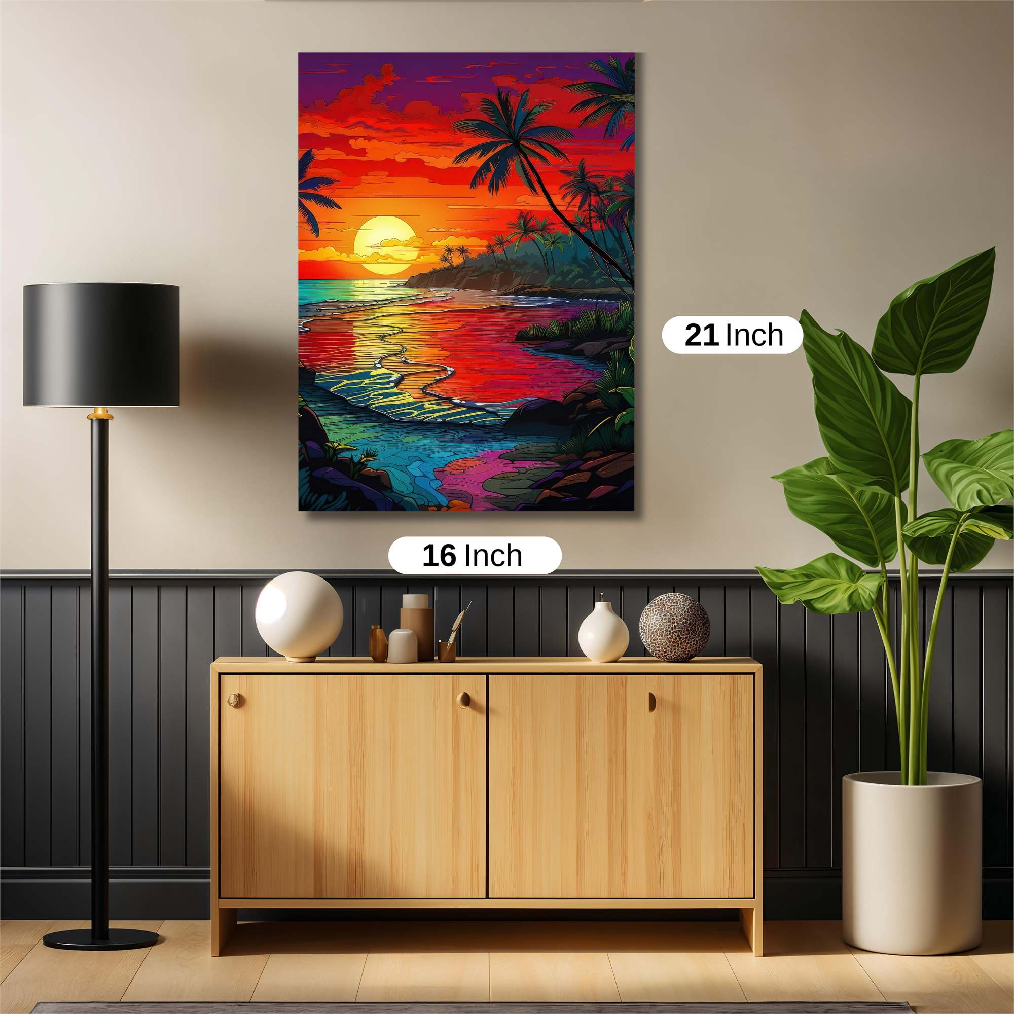 Sunset Serenity Safe Wall Magnetic / M