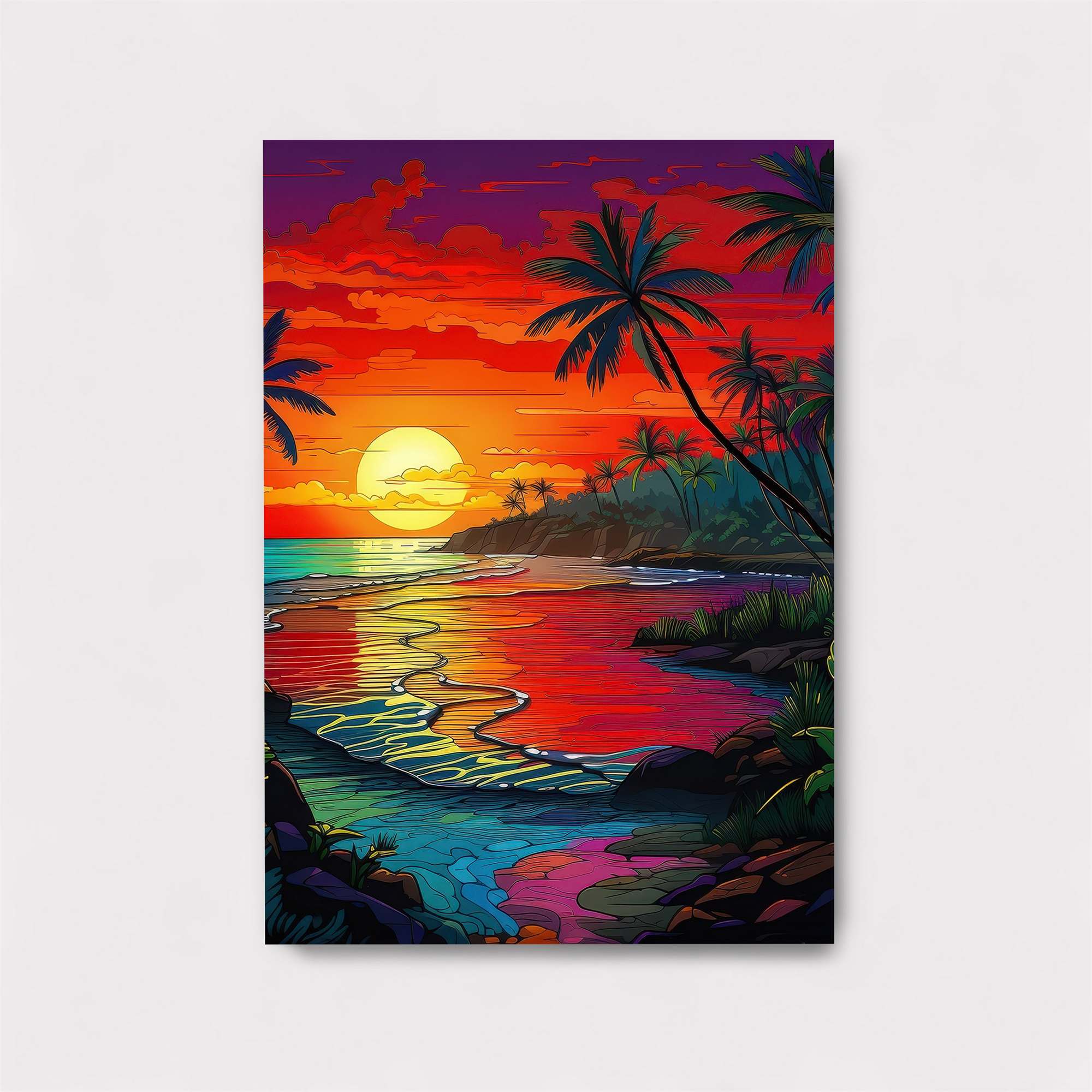 Sunset Serenity Safe Wall Magnetic / M