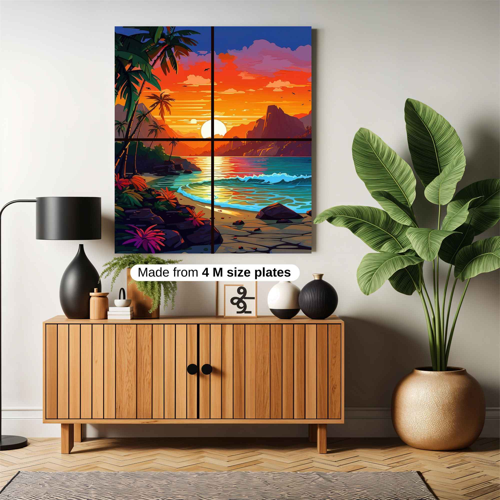 Tropical Tranquility Safe Wall Magnetic / M