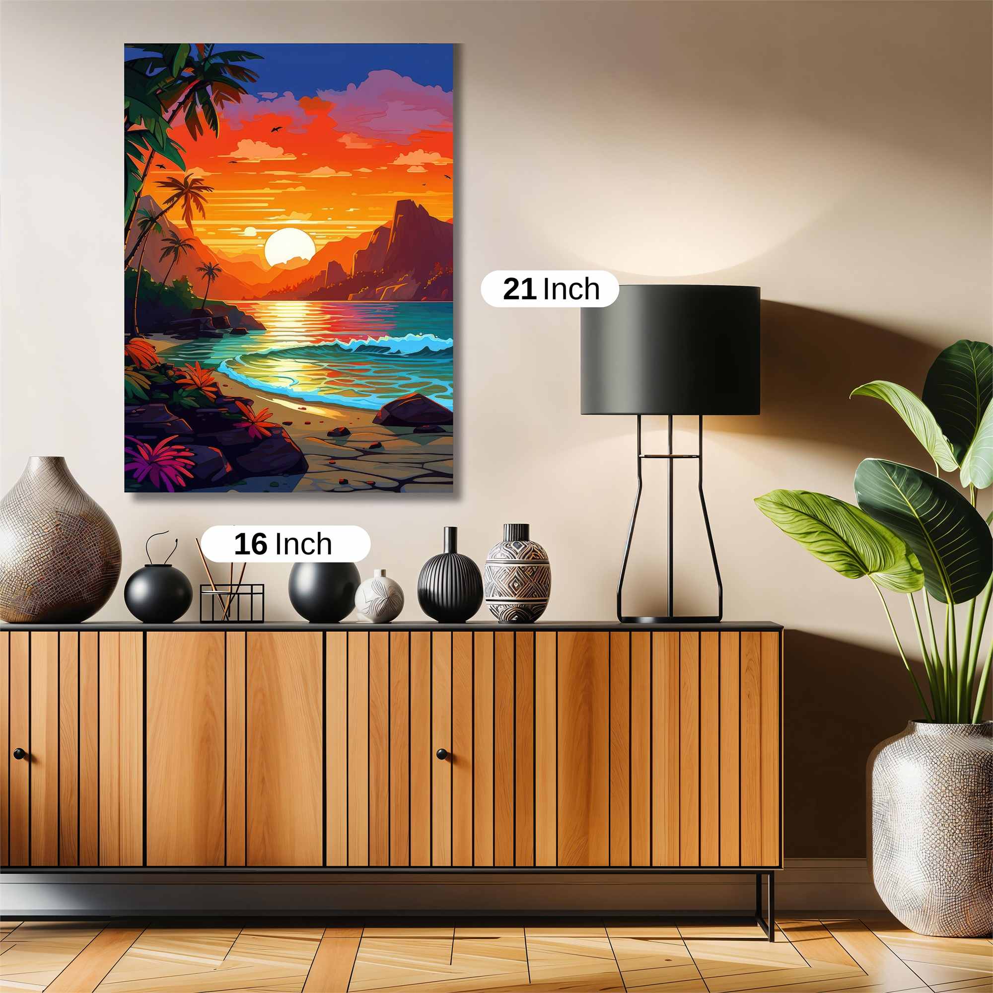 Tropical Tranquility Safe Wall Magnetic / M