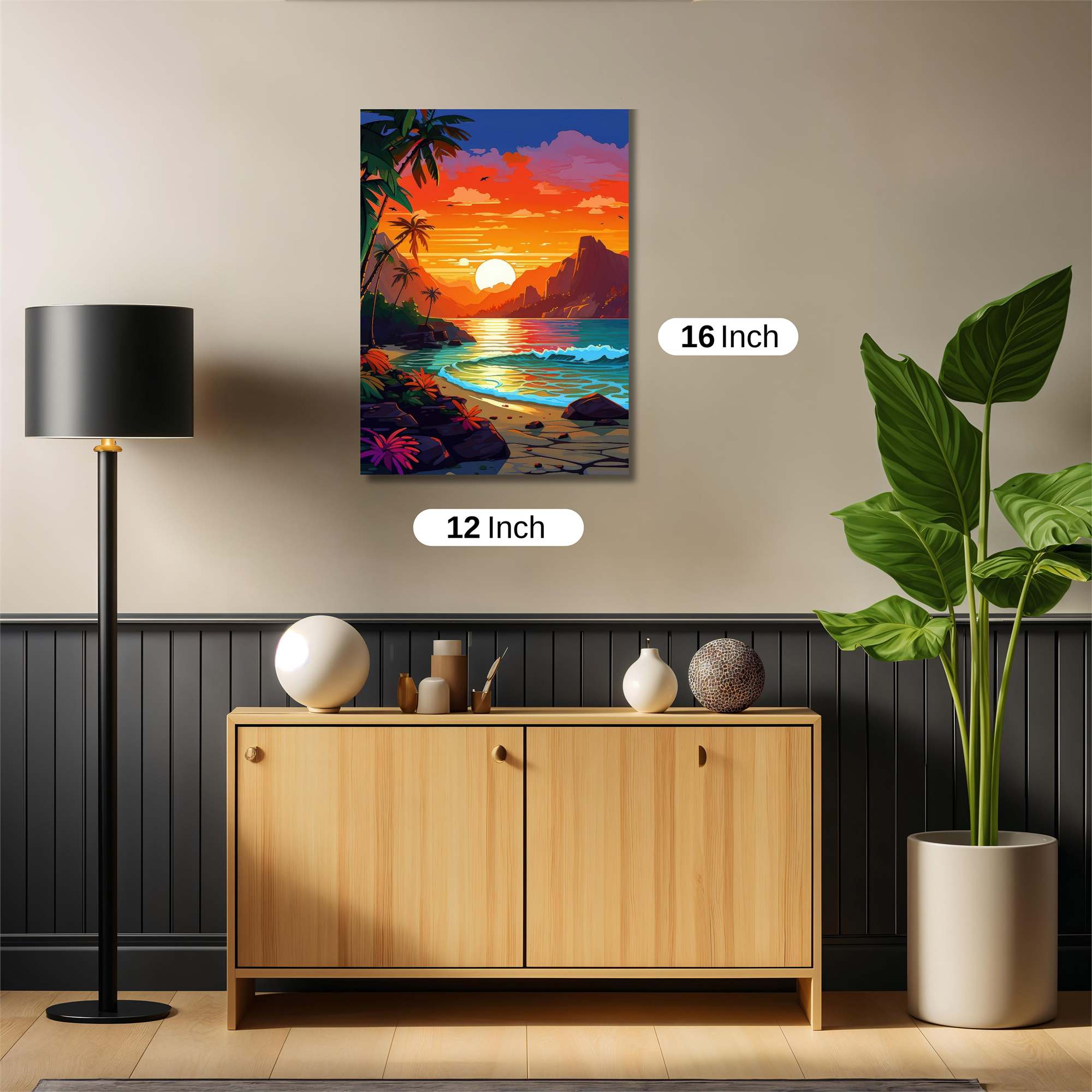 Tropical Tranquility Safe Wall Magnetic / M
