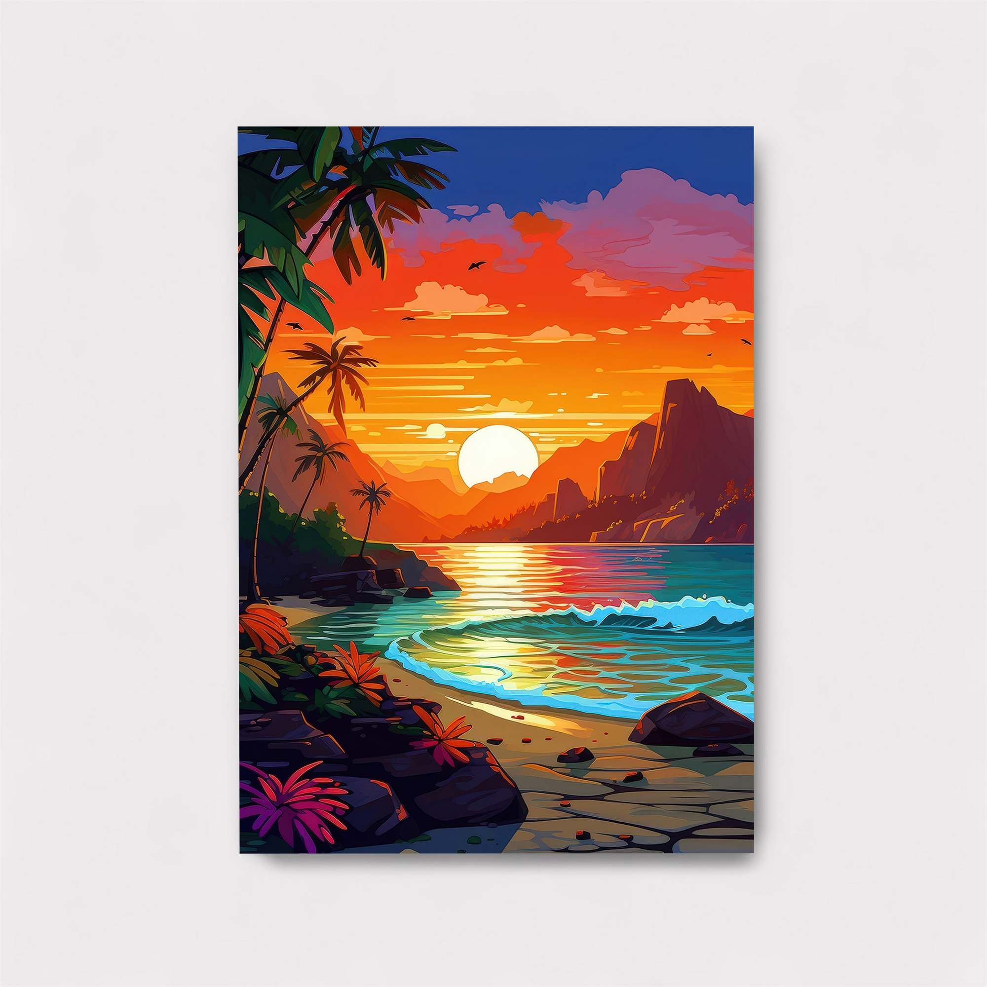 Tropical Tranquility Safe Wall Magnetic / M