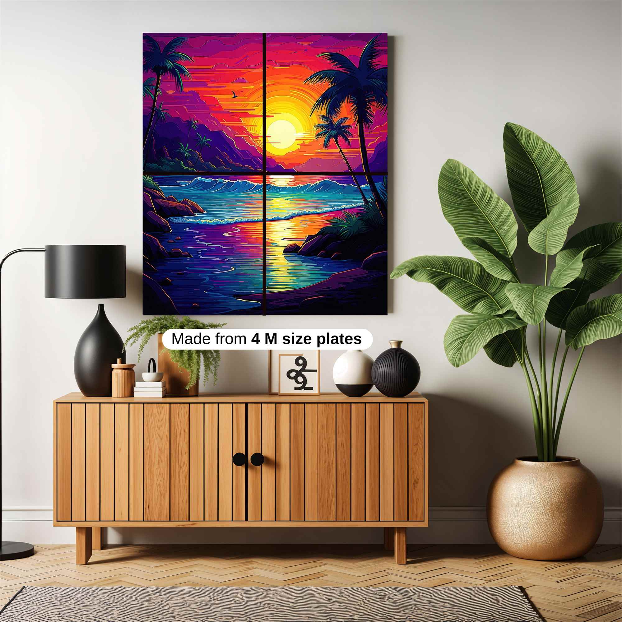 Sunset Serenity Safe Wall Magnetic / M
