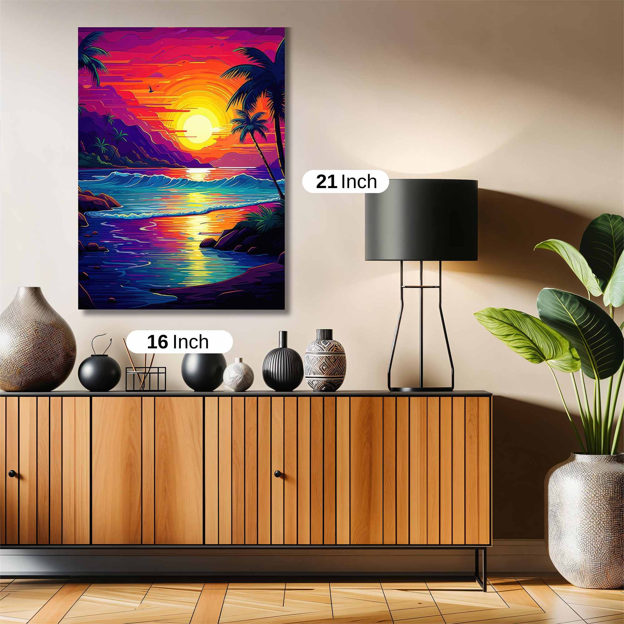 Sunset Serenity Safe Wall Magnetic / M