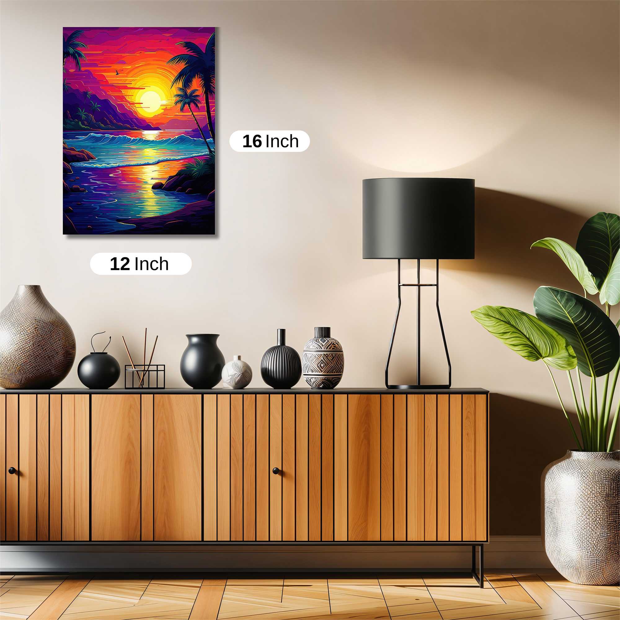 Sunset Serenity Safe Wall Magnetic / M