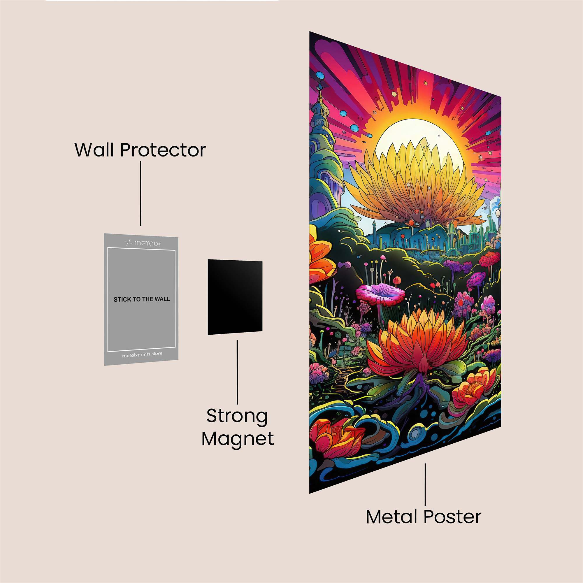 Lotus Dream Safe Wall Magnetic / M