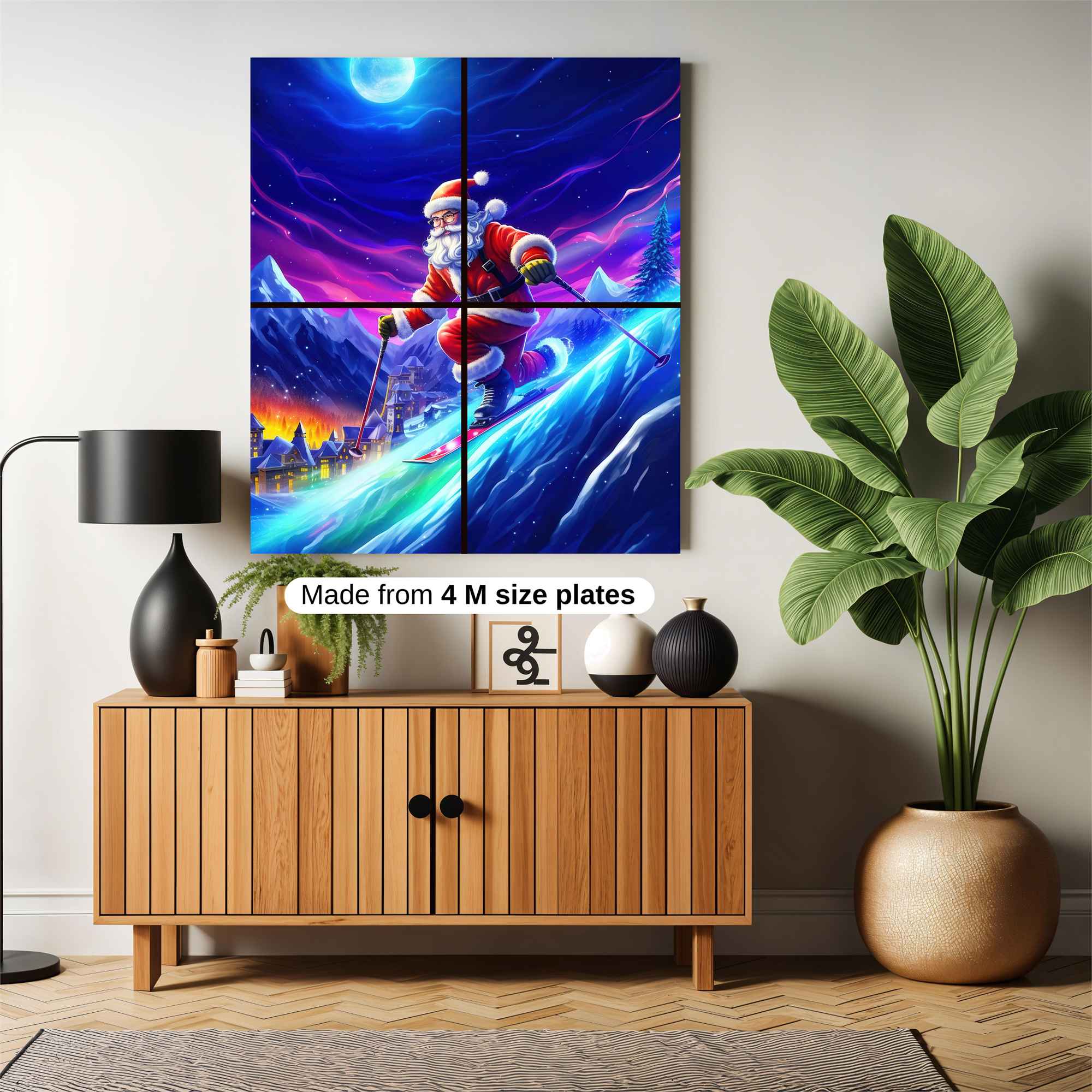 Santa Glides Safe Wall Magnetic / M