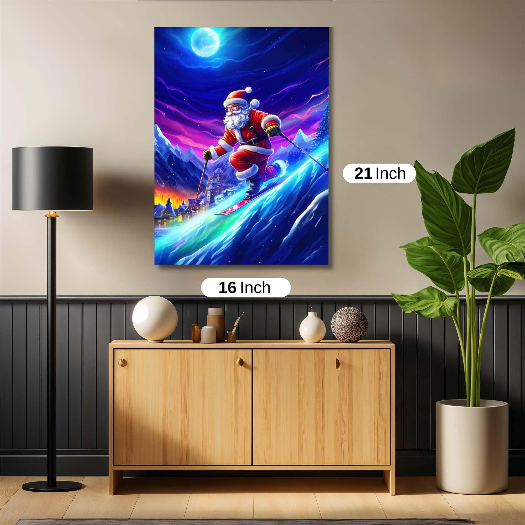 Santa Glides Safe Wall Magnetic / M