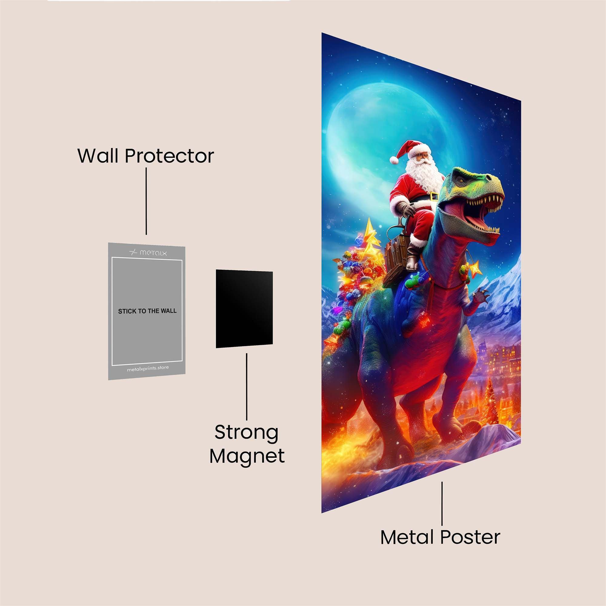 Santa's Rampage Safe Wall Magnetic / M