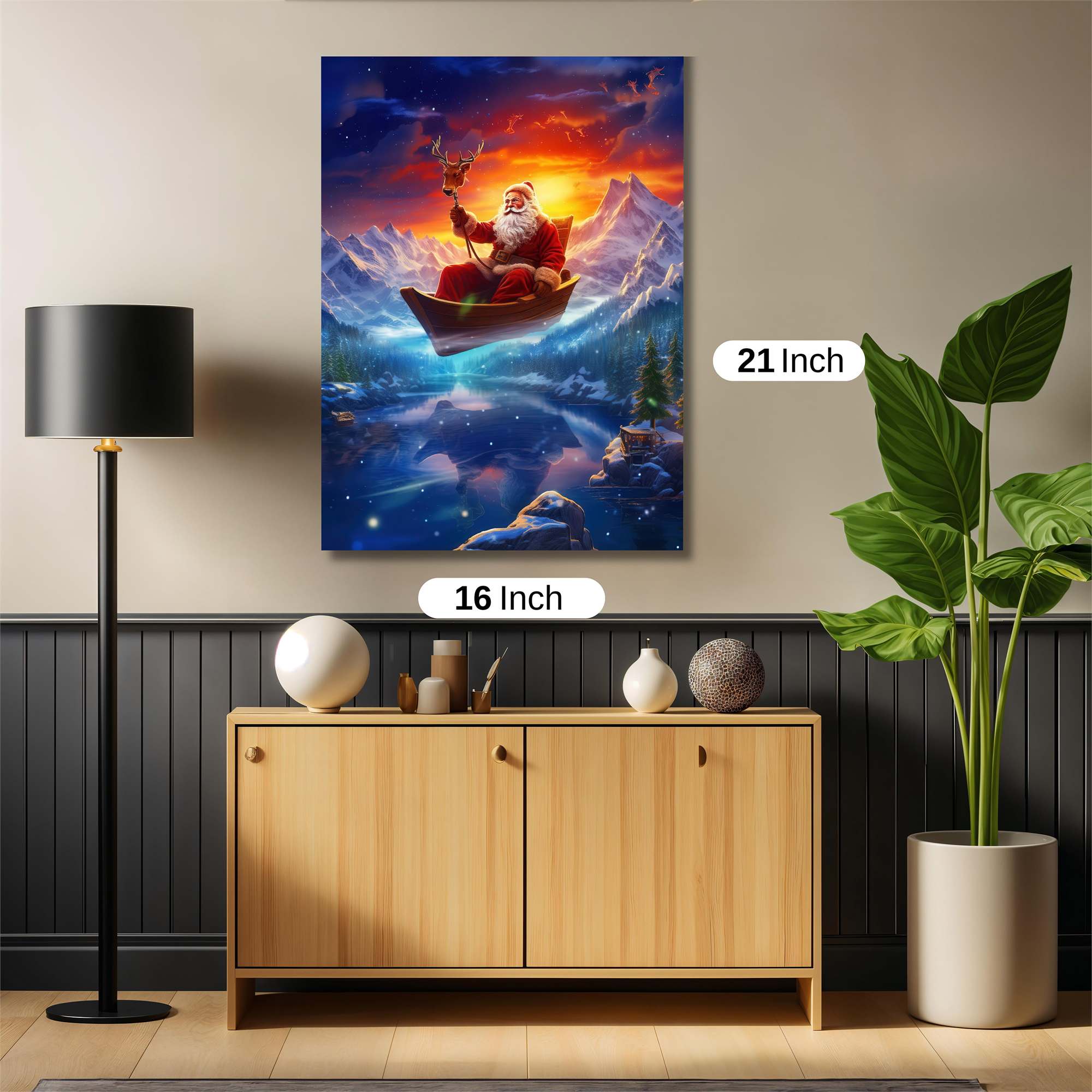 Santa Soars Safe Wall Magnetic / M