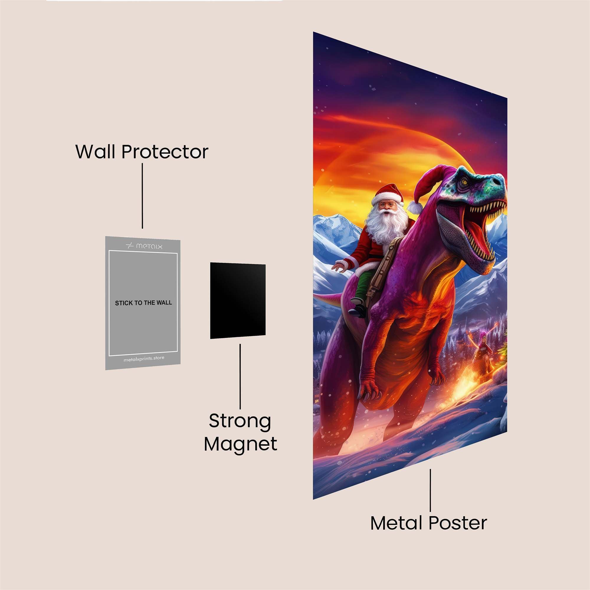 Santa's Rampage Safe Wall Magnetic / M