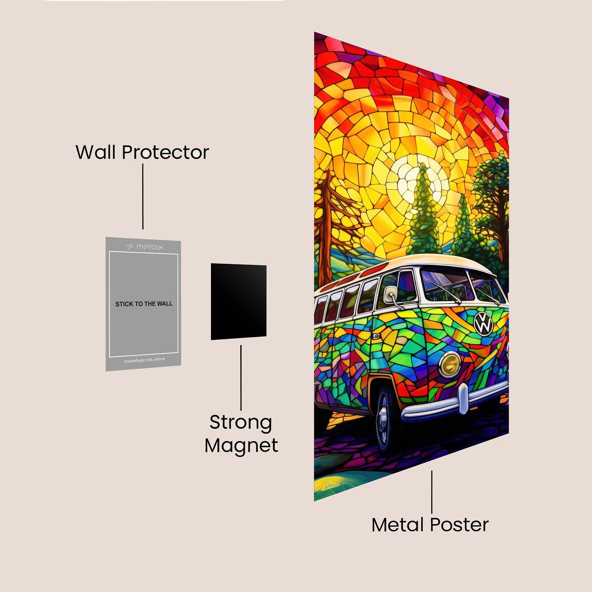 Volkswagen Vibrant Safe Wall Magnetic / M