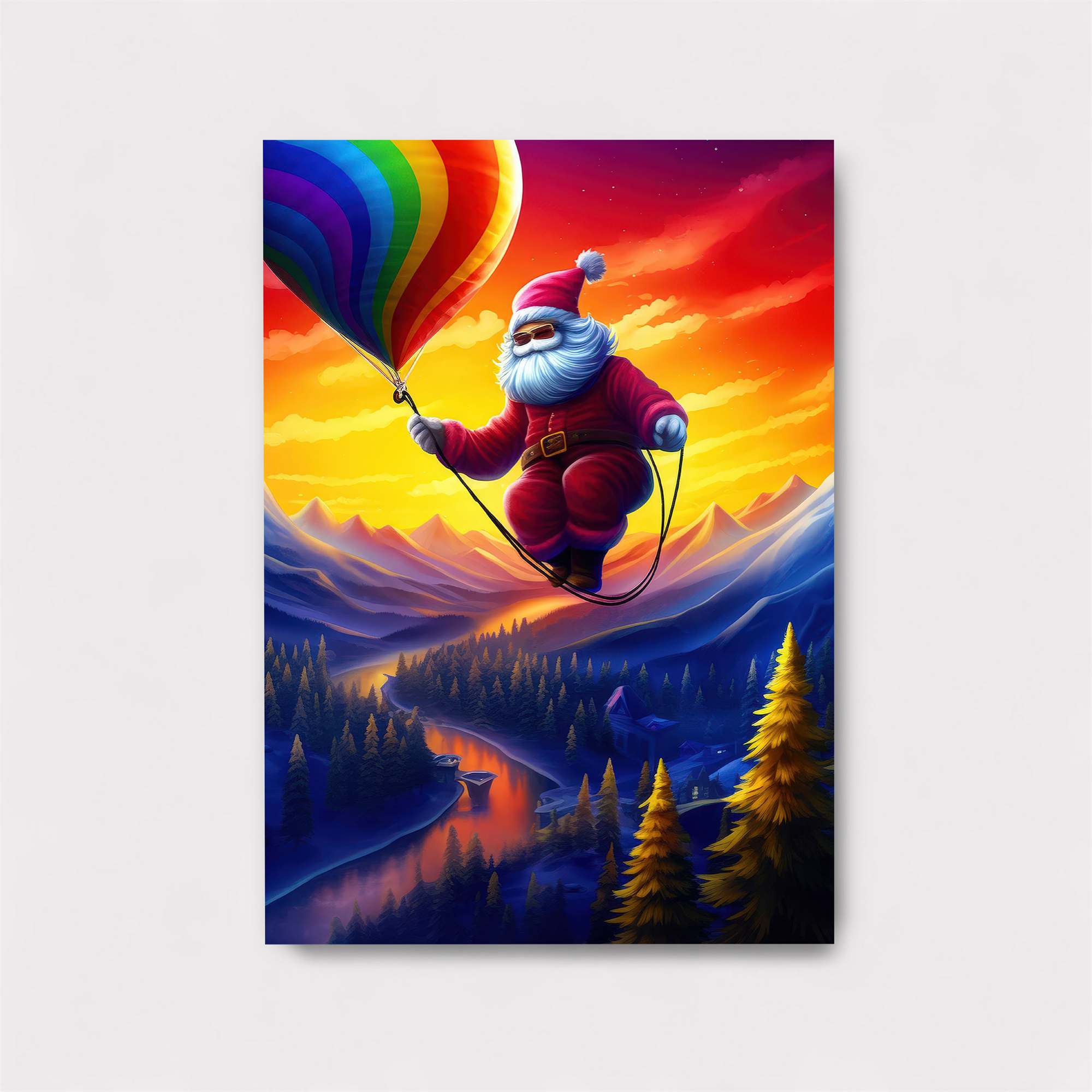Santa Soaring Safe Wall Magnetic / M