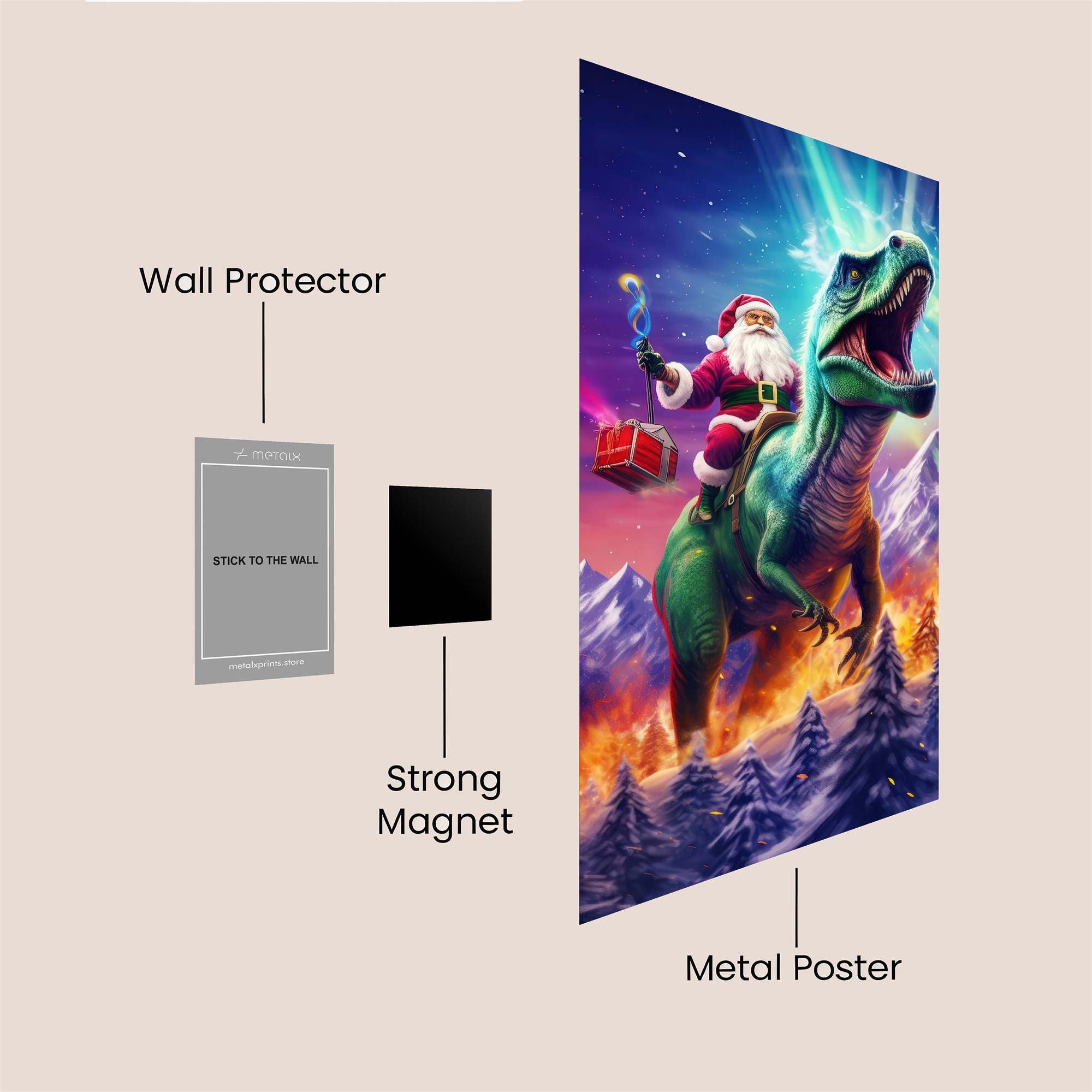 Santa's Rampage Safe Wall Magnetic / M