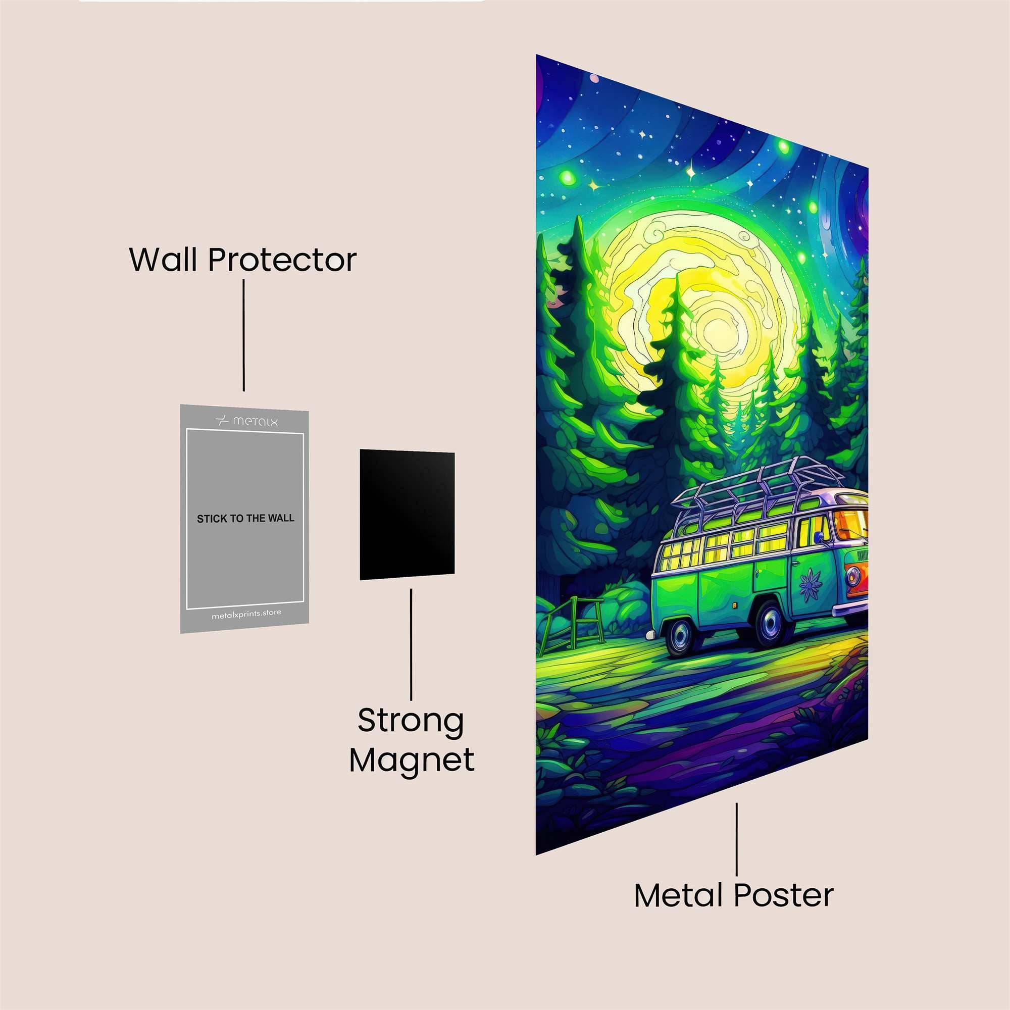 Moonlit Adventure Safe Wall Magnetic / M