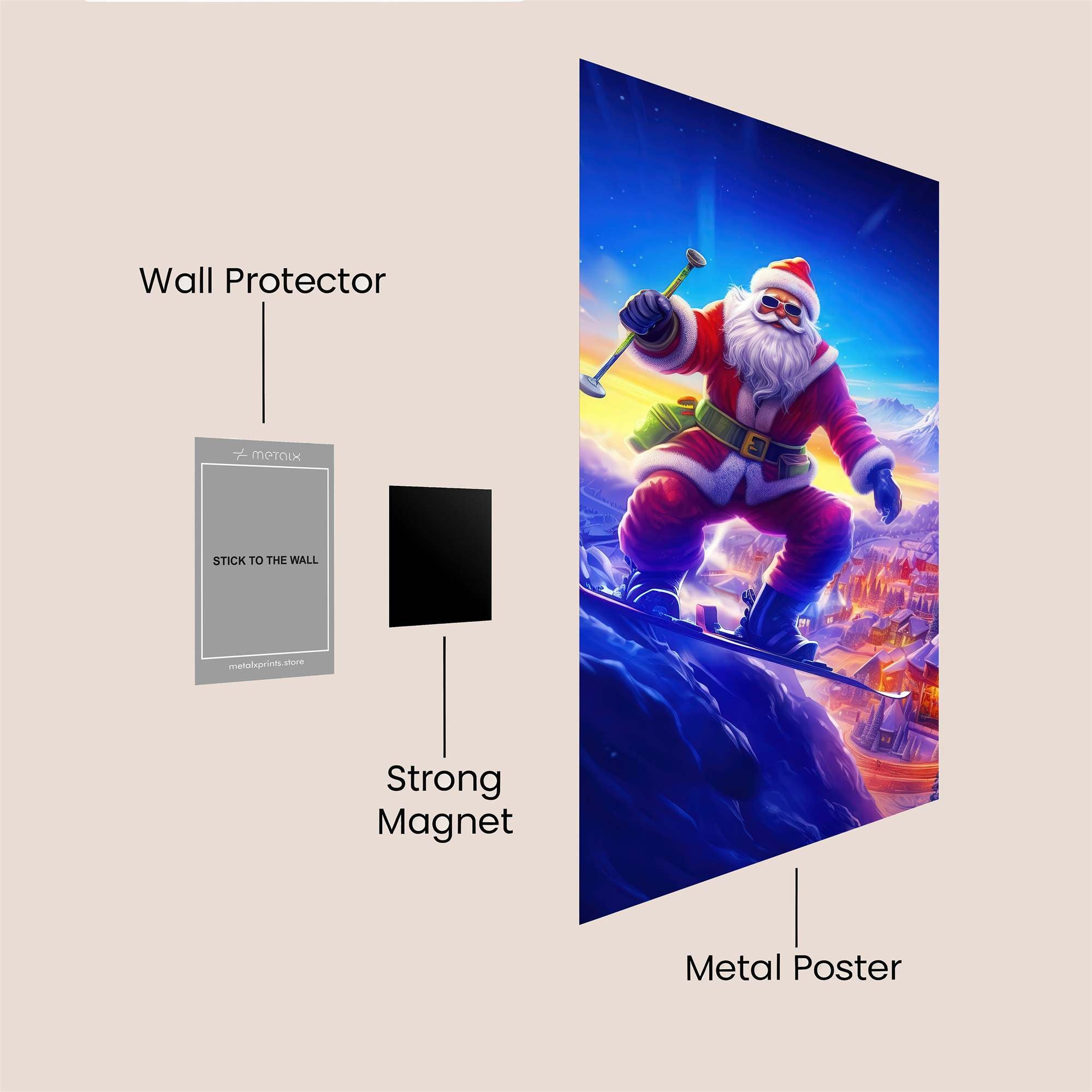 Santa Daring Safe Wall Magnetic / M