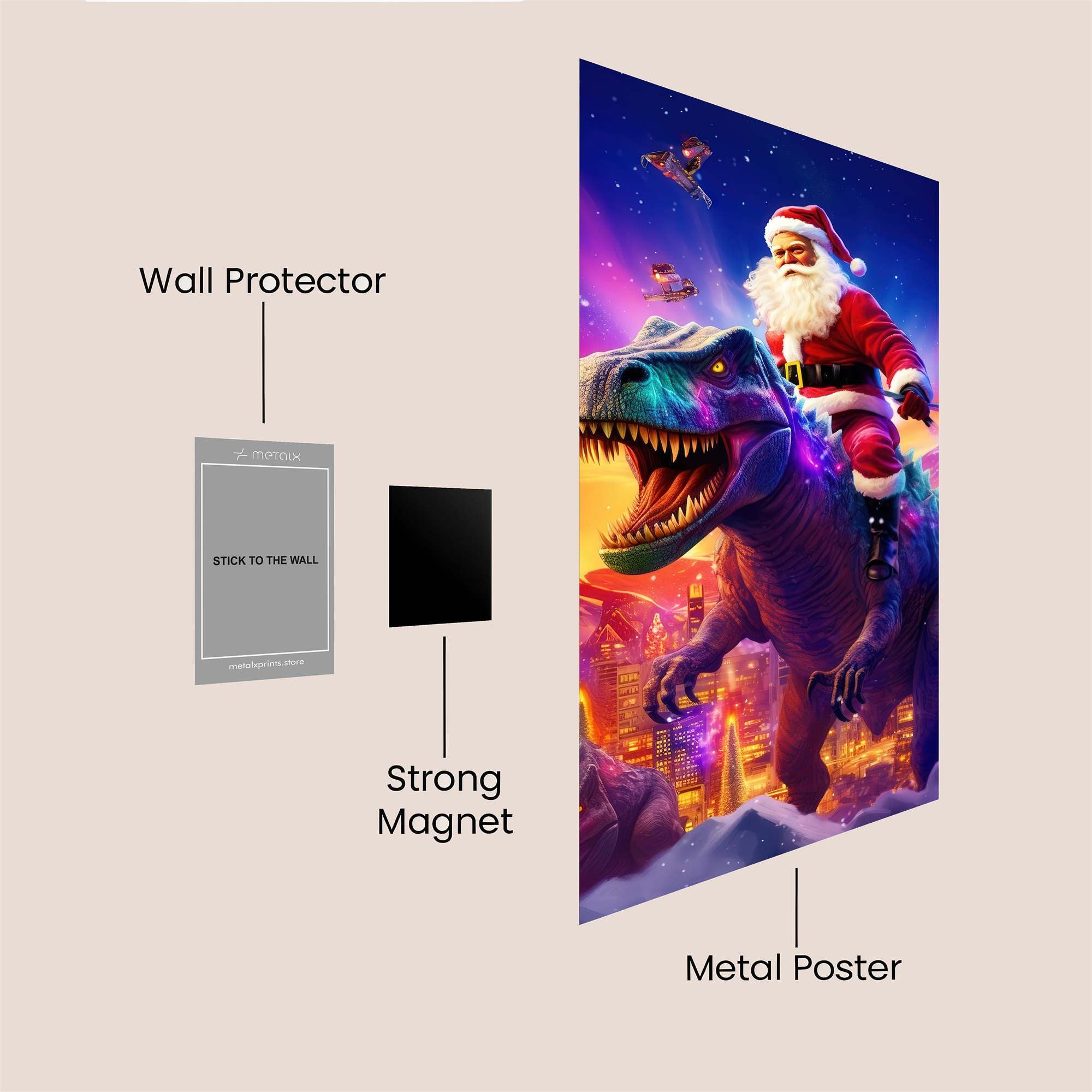 Santa's Rampage Safe Wall Magnetic / M