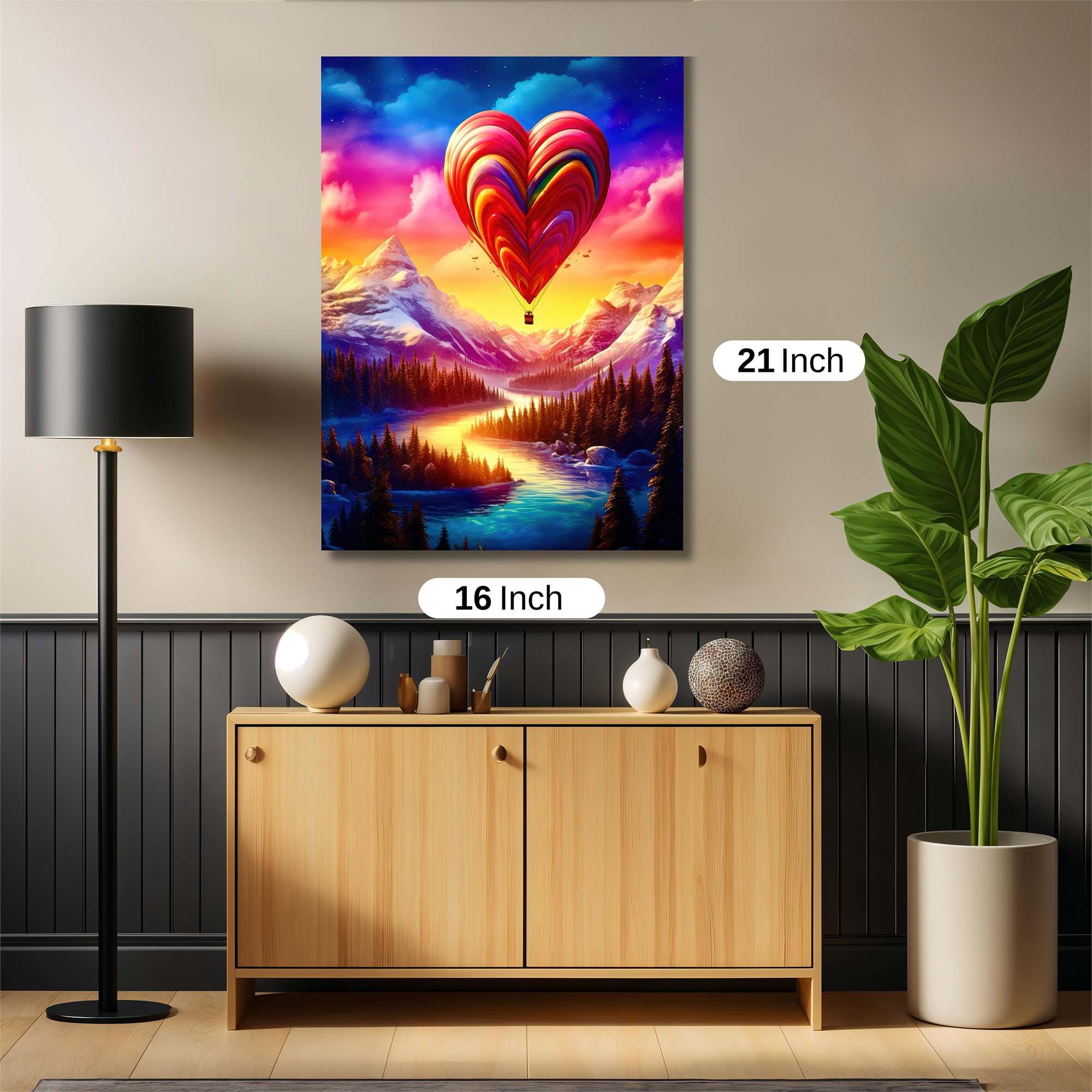 Heart Afloat Safe Wall Magnetic / M