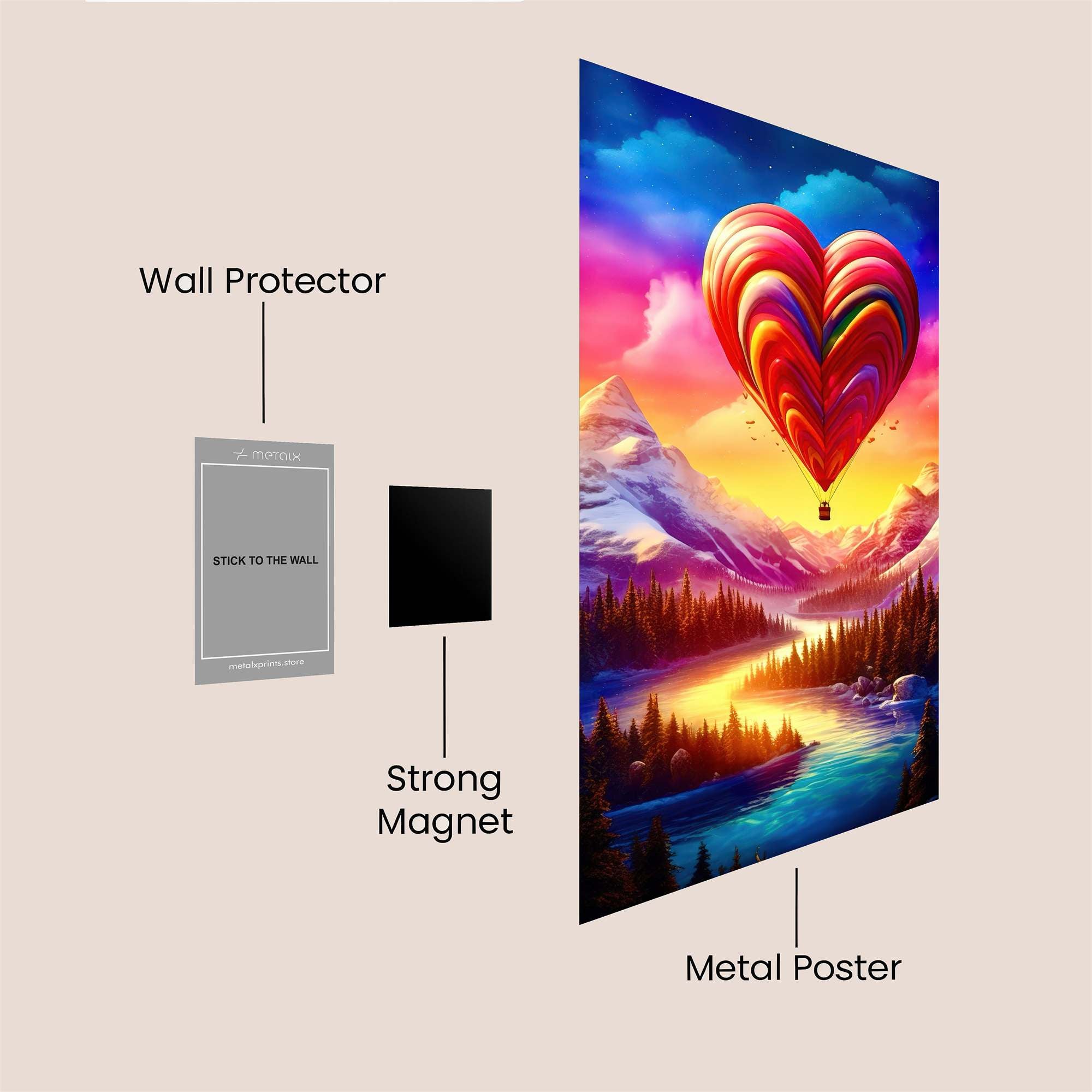 Heart Afloat Safe Wall Magnetic / M