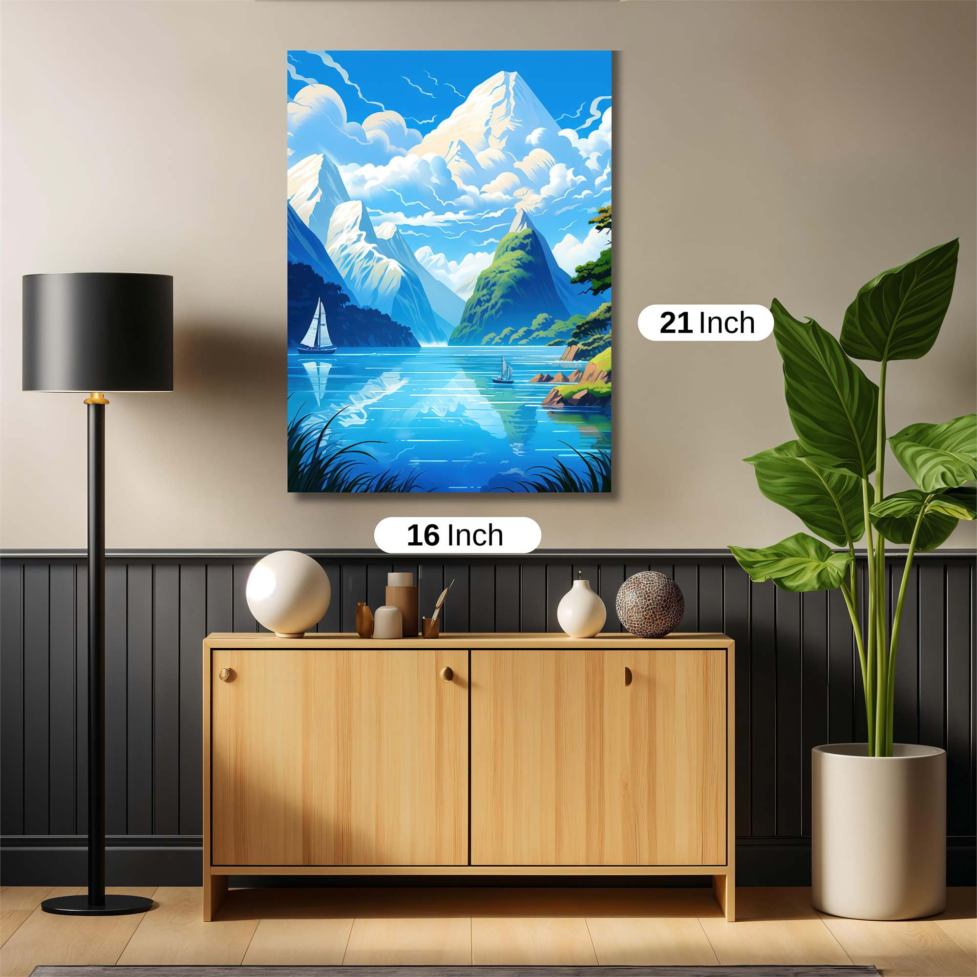 Mountain Serenity Safe Wall Magnetic / M