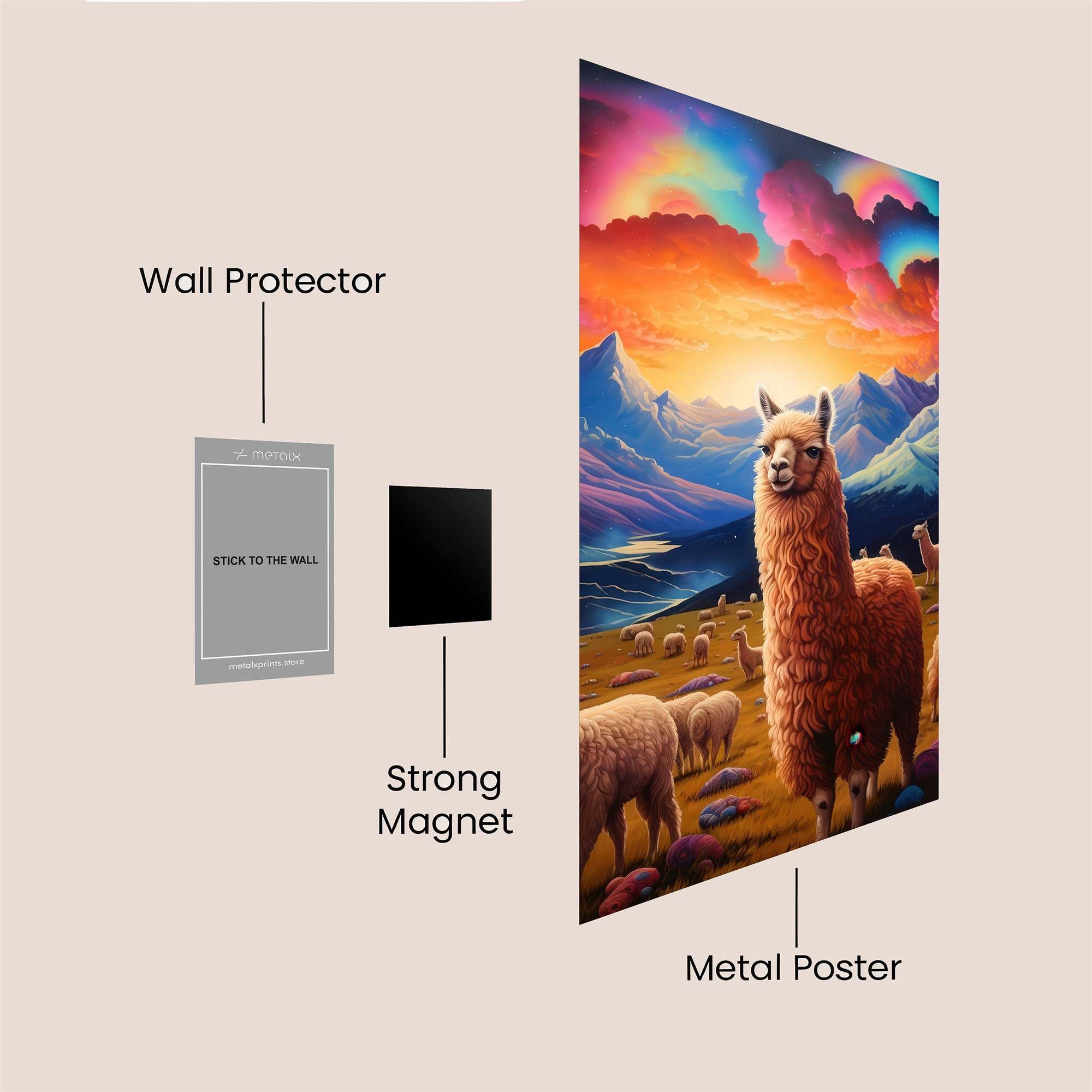 LlamaRadiance Safe Wall Magnetic / M