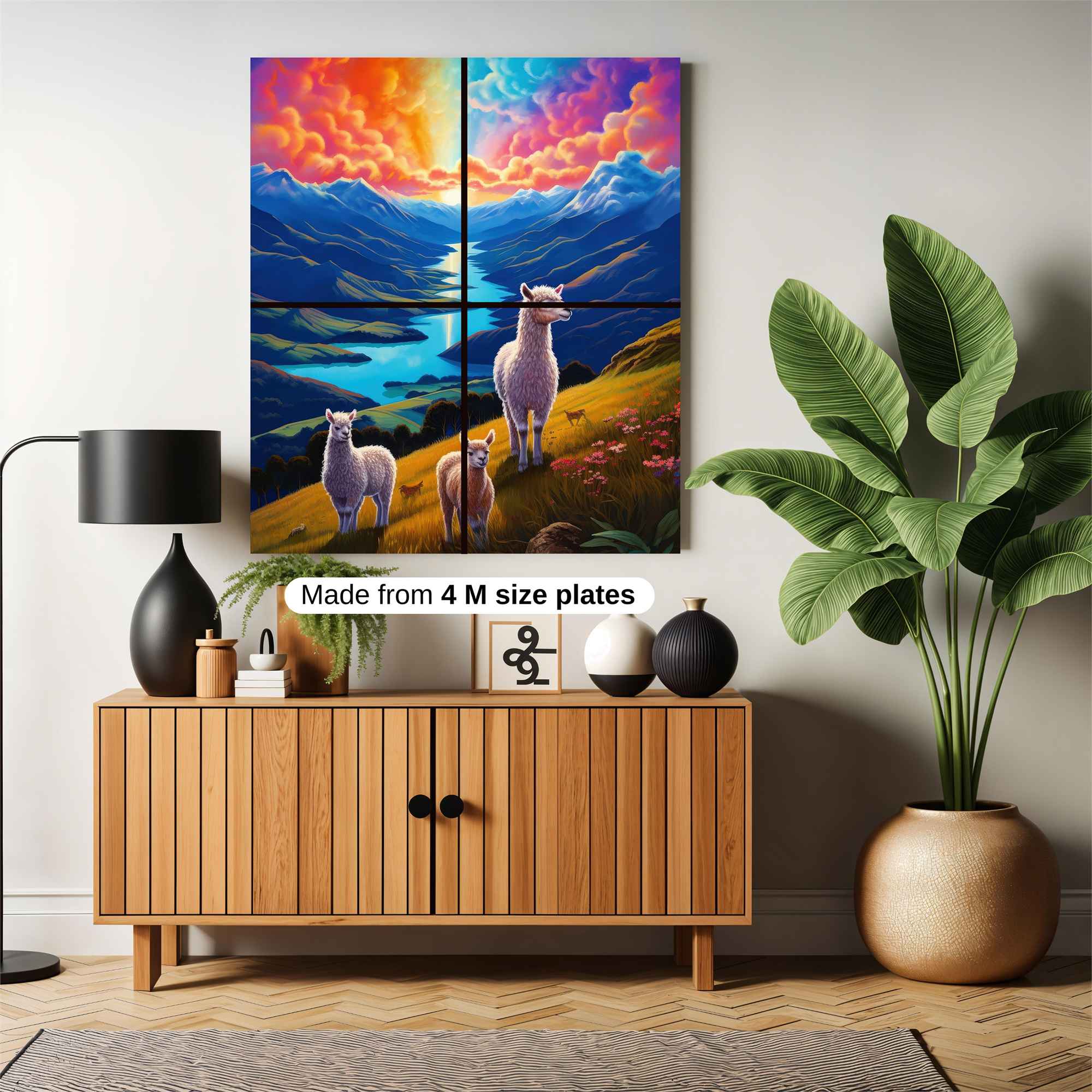 Llamas Serene Safe Wall Magnetic / M