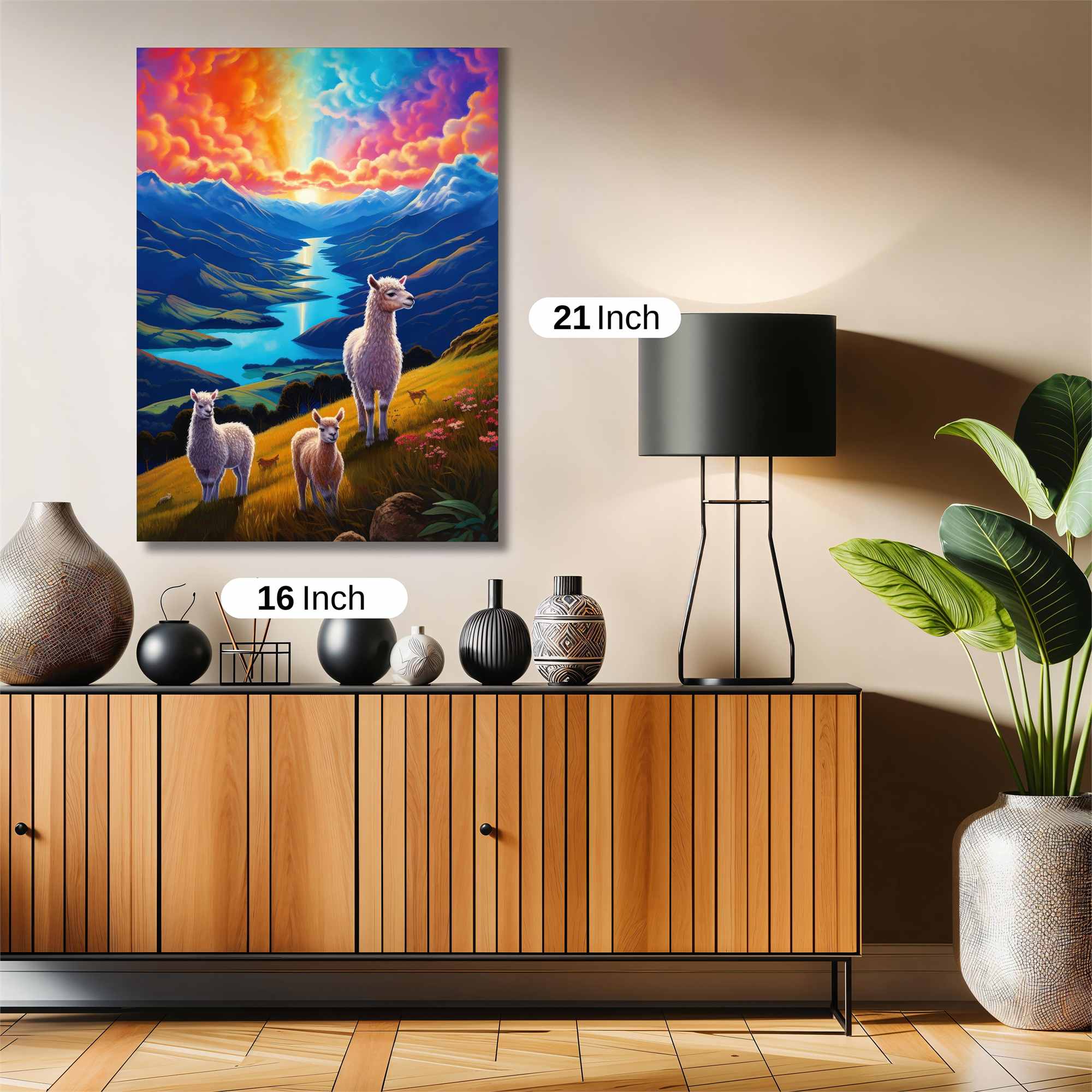 Llamas Serene Safe Wall Magnetic / M