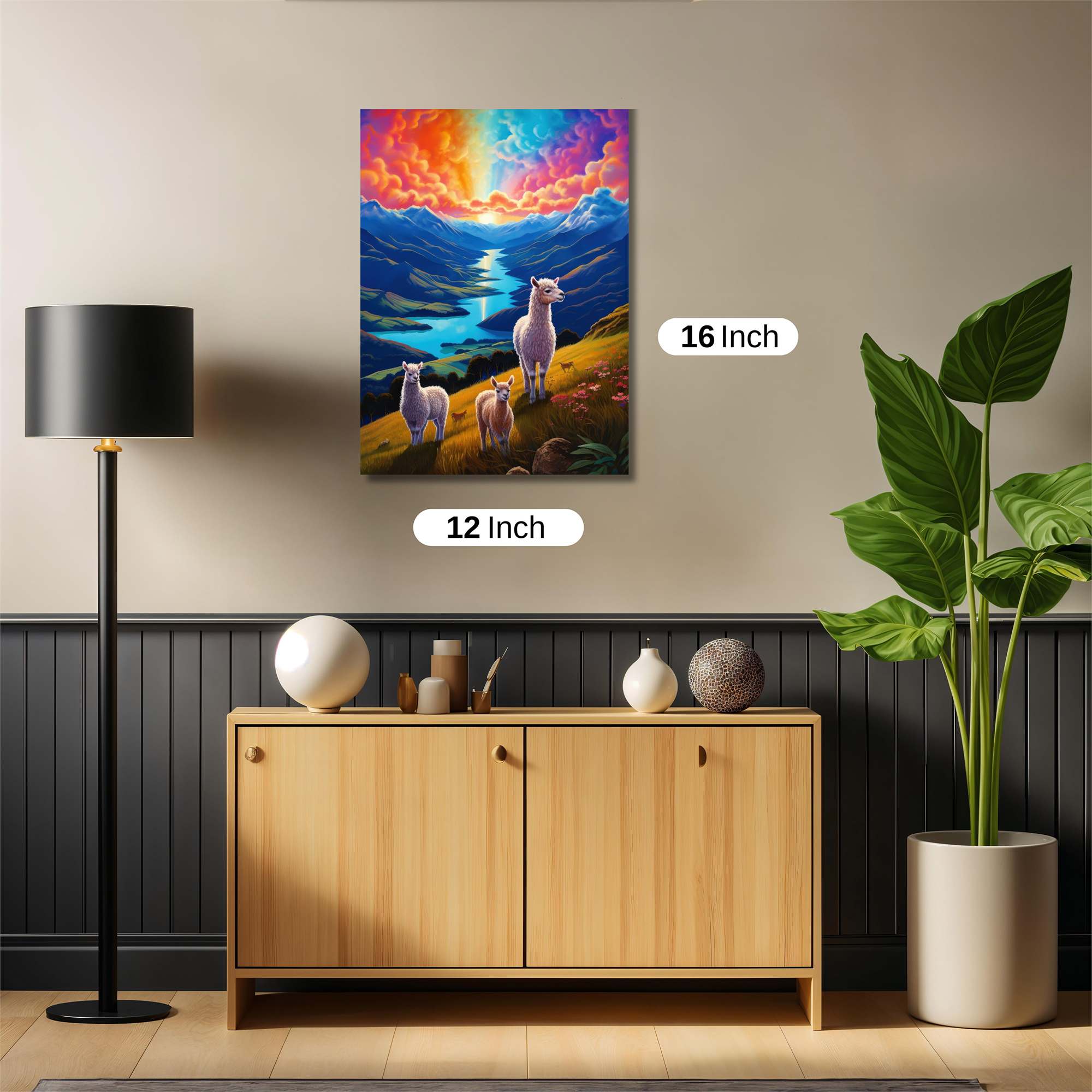 Llamas Serene Safe Wall Magnetic / M