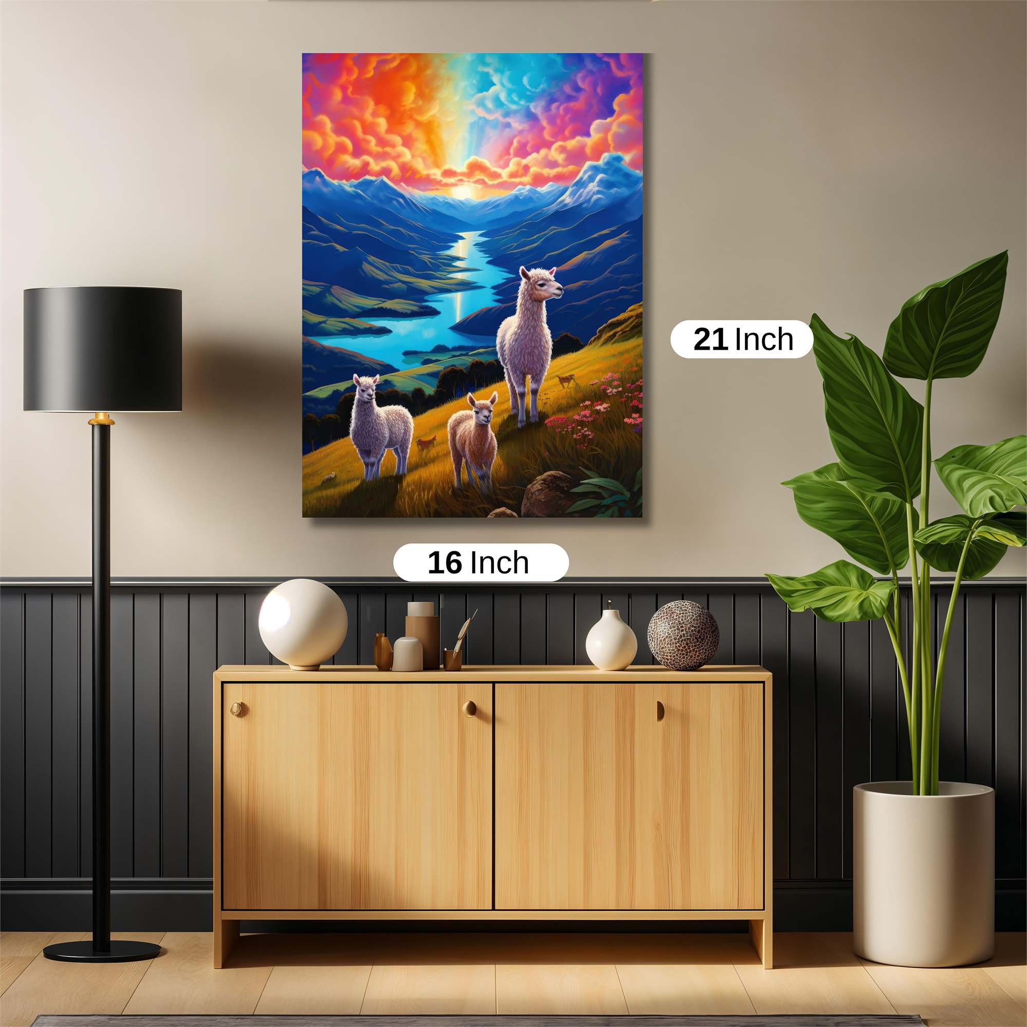 Llamas Serene Safe Wall Magnetic / M
