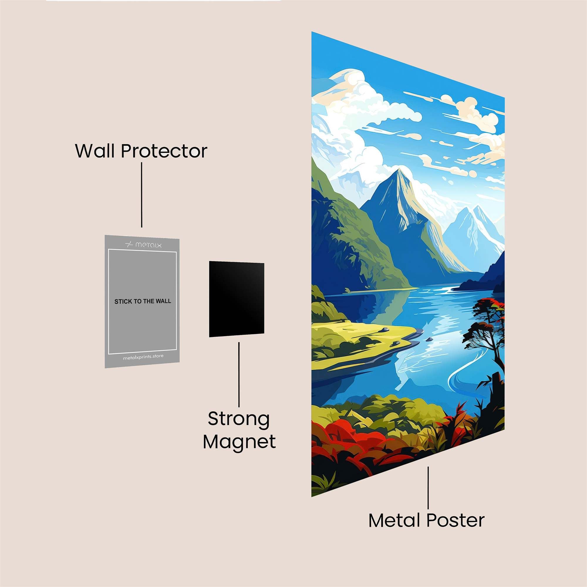 Milford Serenity Safe Wall Magnetic / M