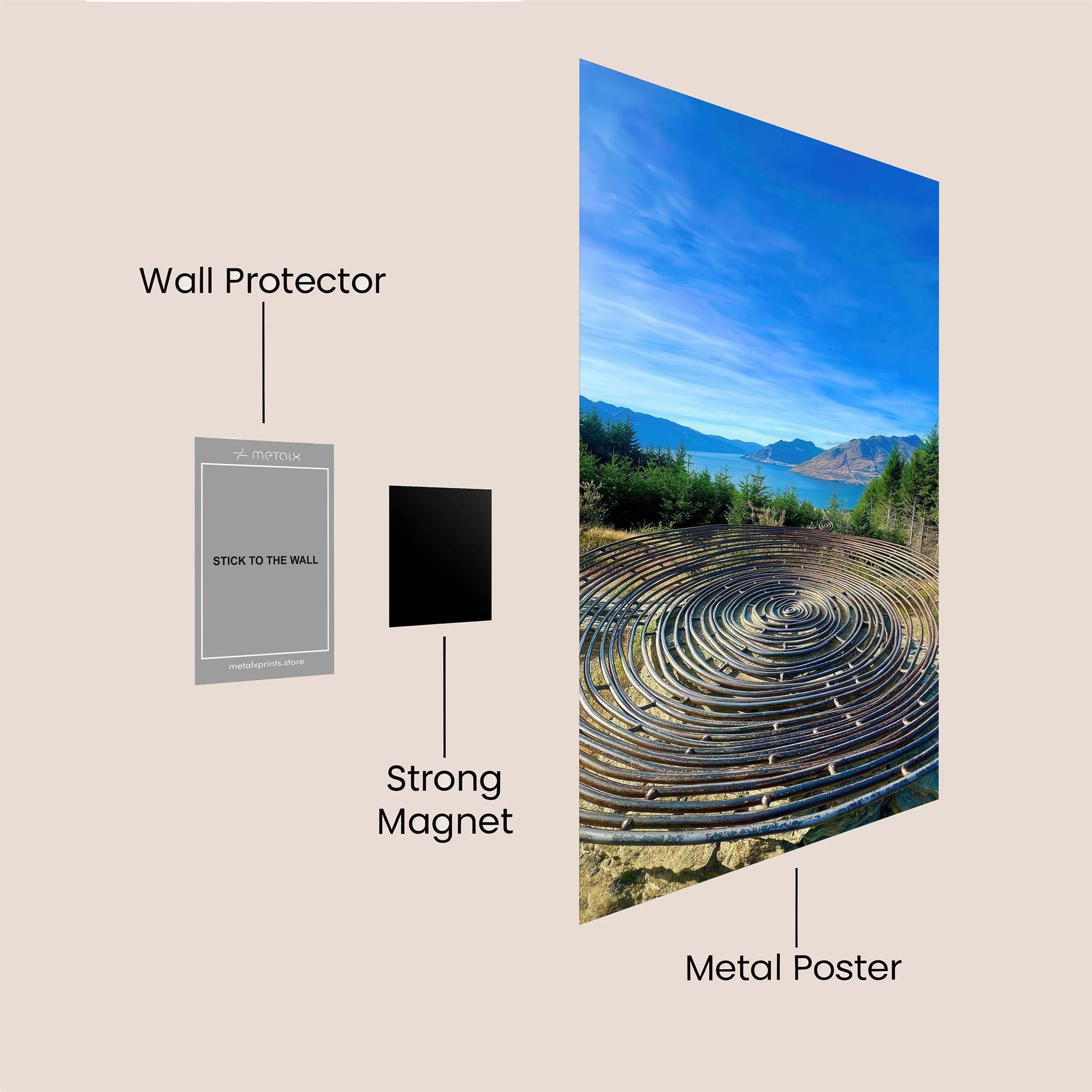 Labyrinth Serenity Safe Wall Magnetic / M