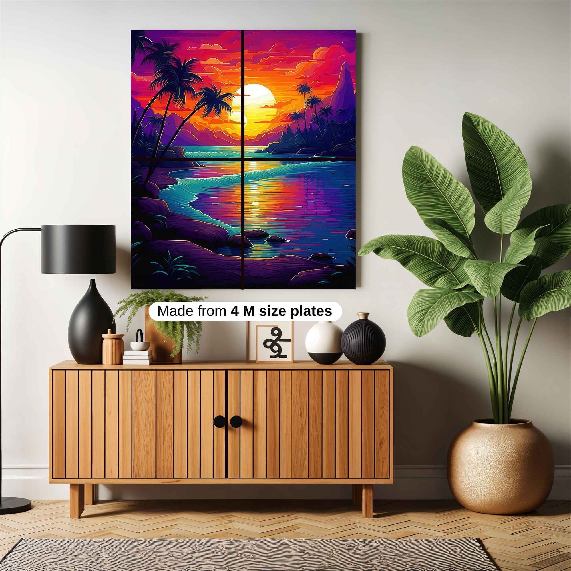 Sunset Serenity Safe Wall Magnetic / M
