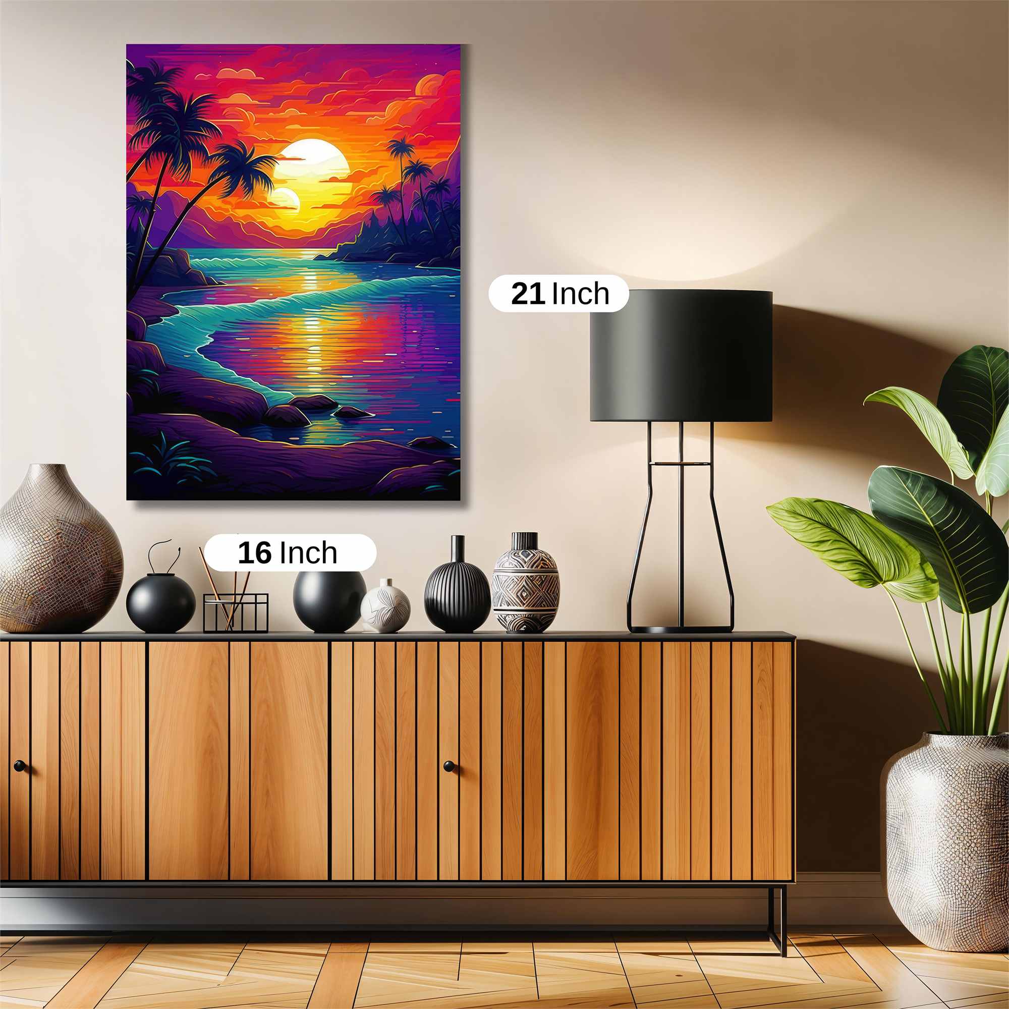 Sunset Serenity Safe Wall Magnetic / M