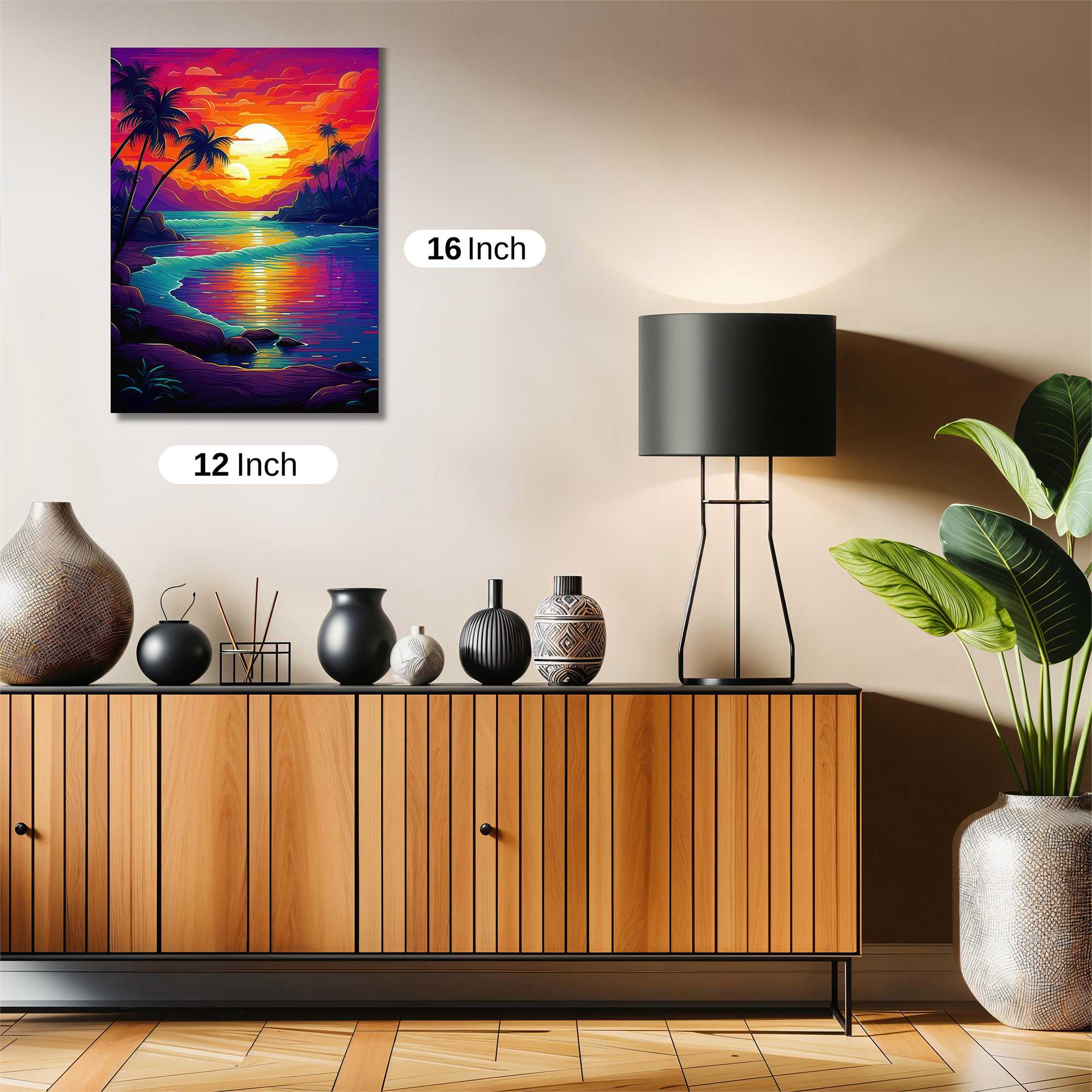 Sunset Serenity Safe Wall Magnetic / M