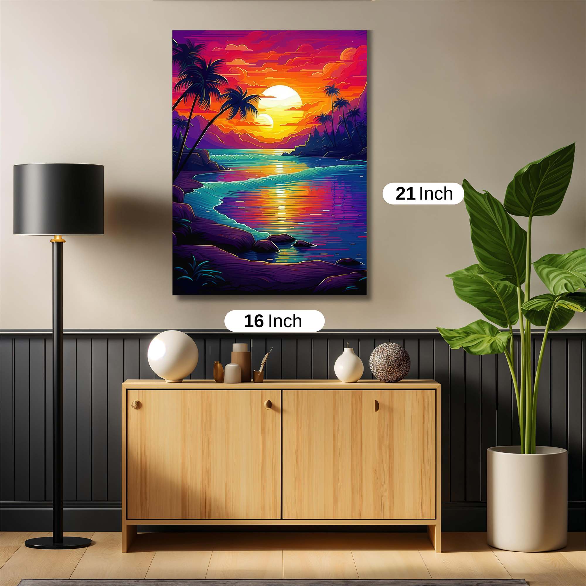 Sunset Serenity Safe Wall Magnetic / M