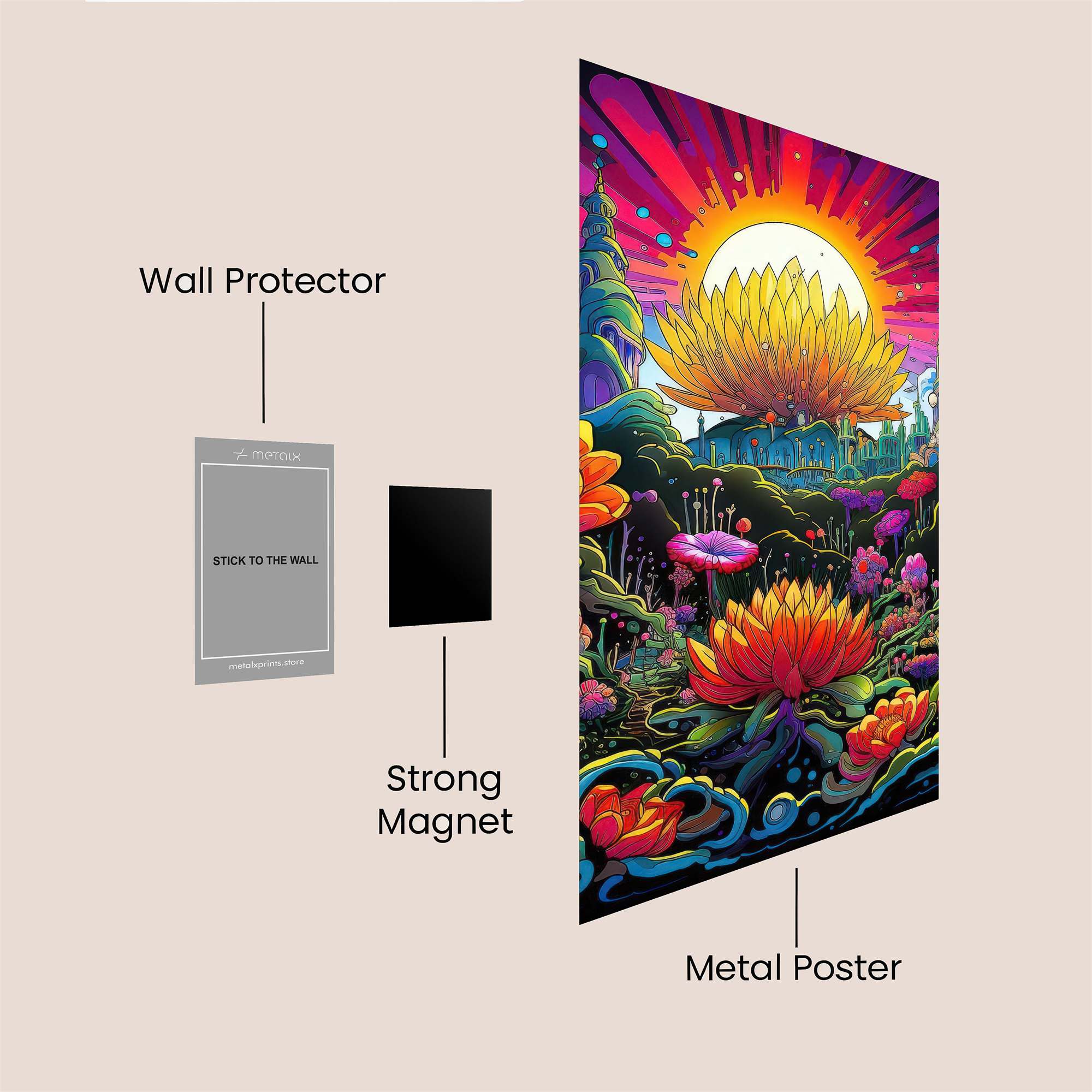 Lotus Radiance Safe Wall Magnetic / M