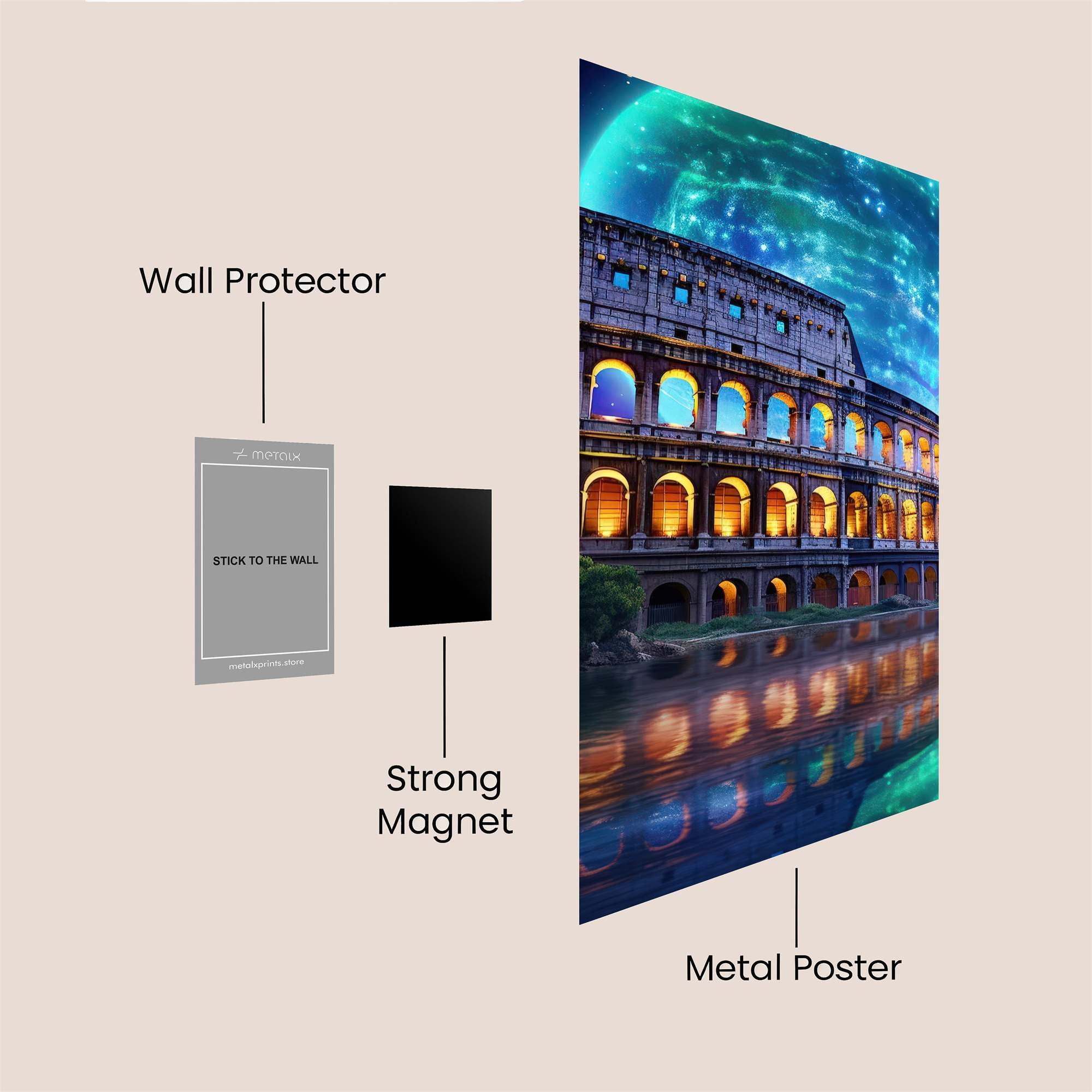 Colosseum Cosmic Safe Wall Magnetic / M