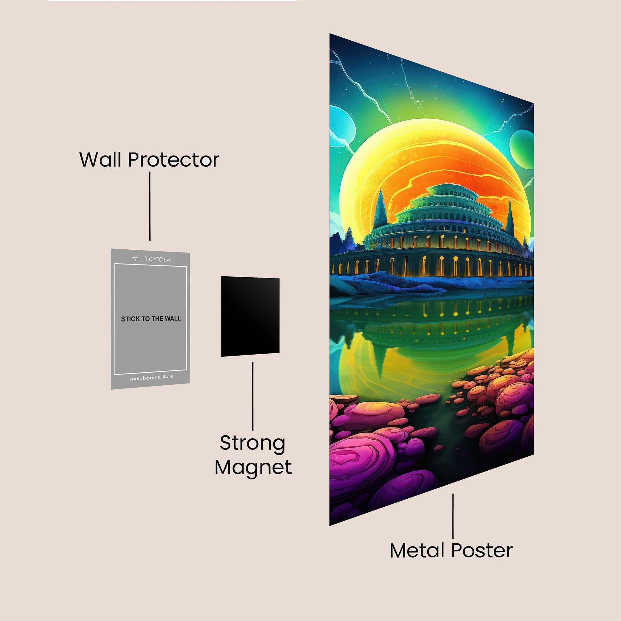 Ziggurat Dreamscape Safe Wall Magnetic / M