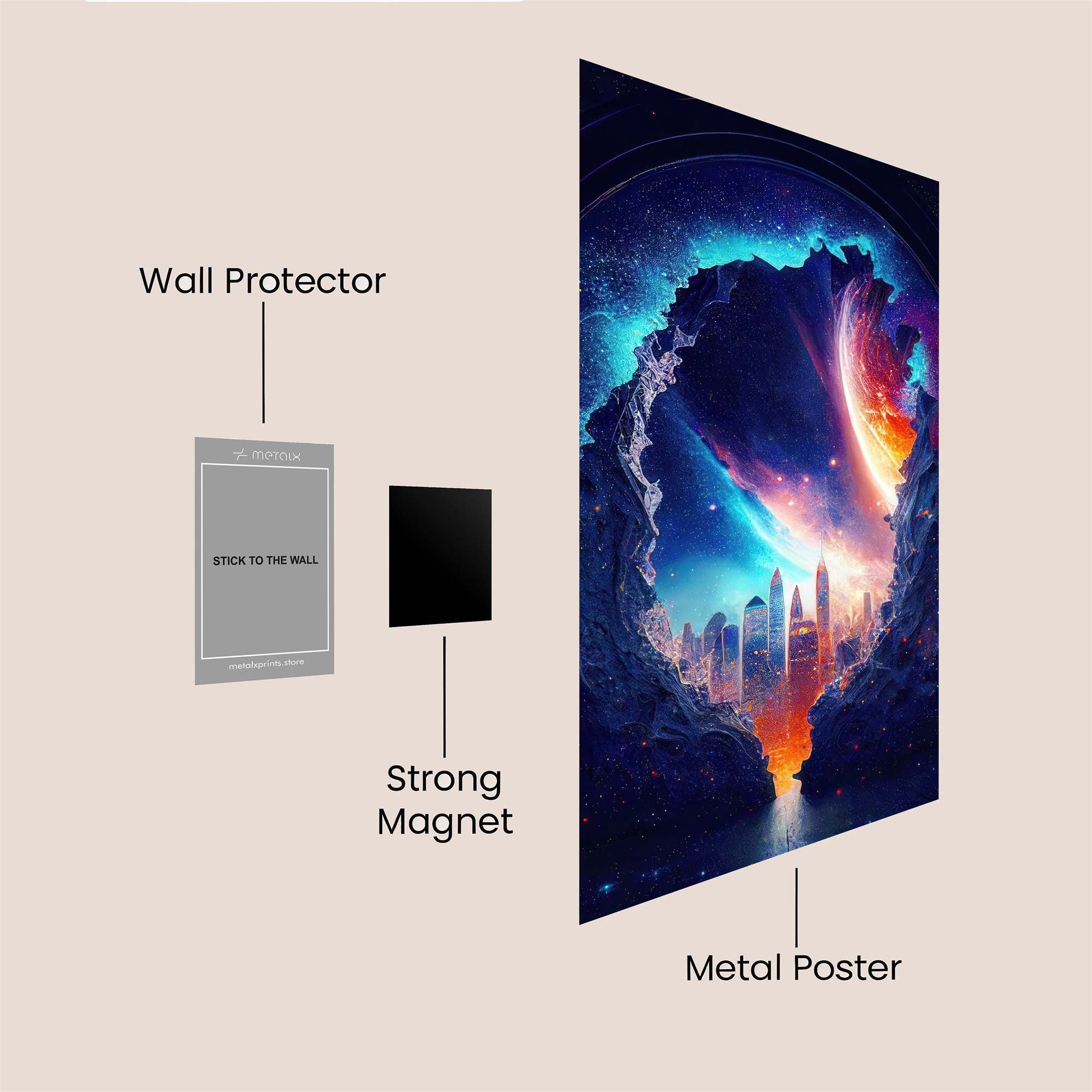 Cosmic Gateway Safe Wall Magnetic / M