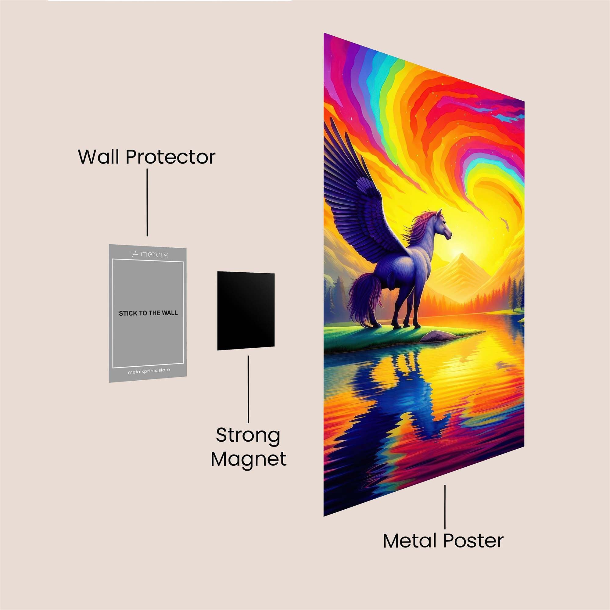 Pegasus Radiant Safe Wall Magnetic / M