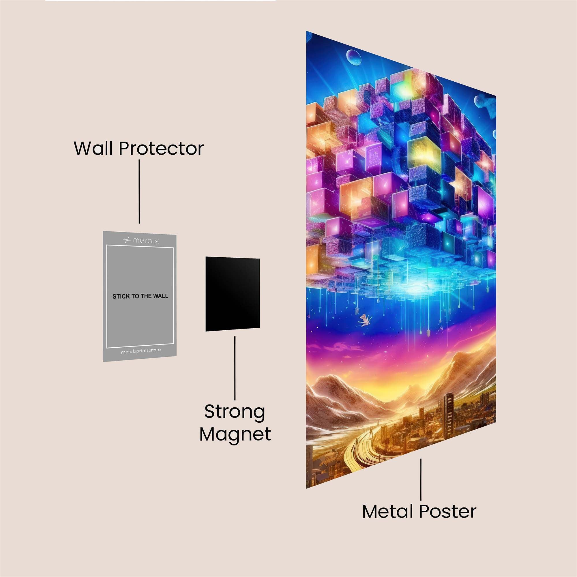 Cube Radiance Safe Wall Magnetic / M