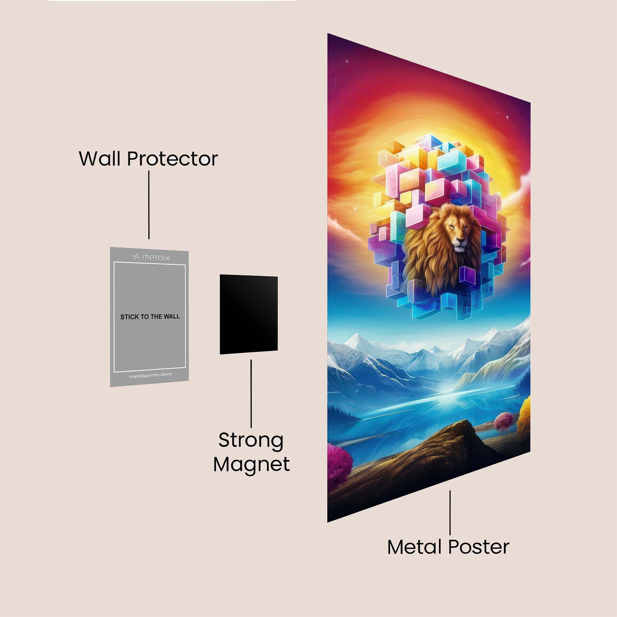 Lion Ascension Safe Wall Magnetic / M
