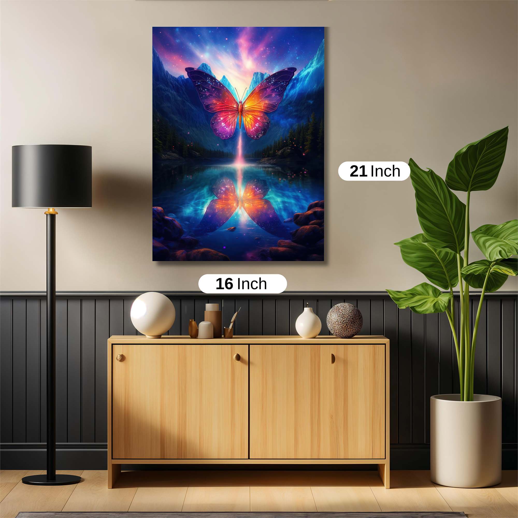 Butterfly Dreamscape Safe Wall Magnetic / M