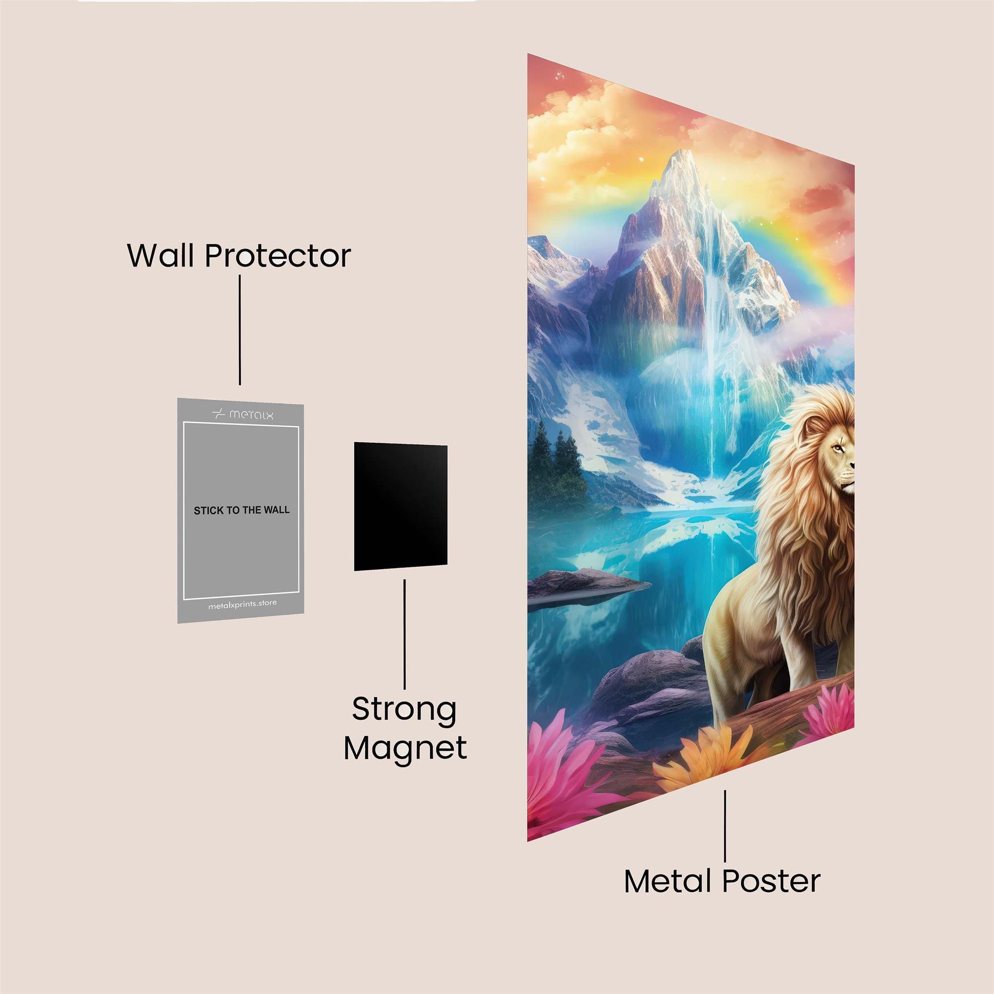 Lion Serenity Safe Wall Magnetic / M