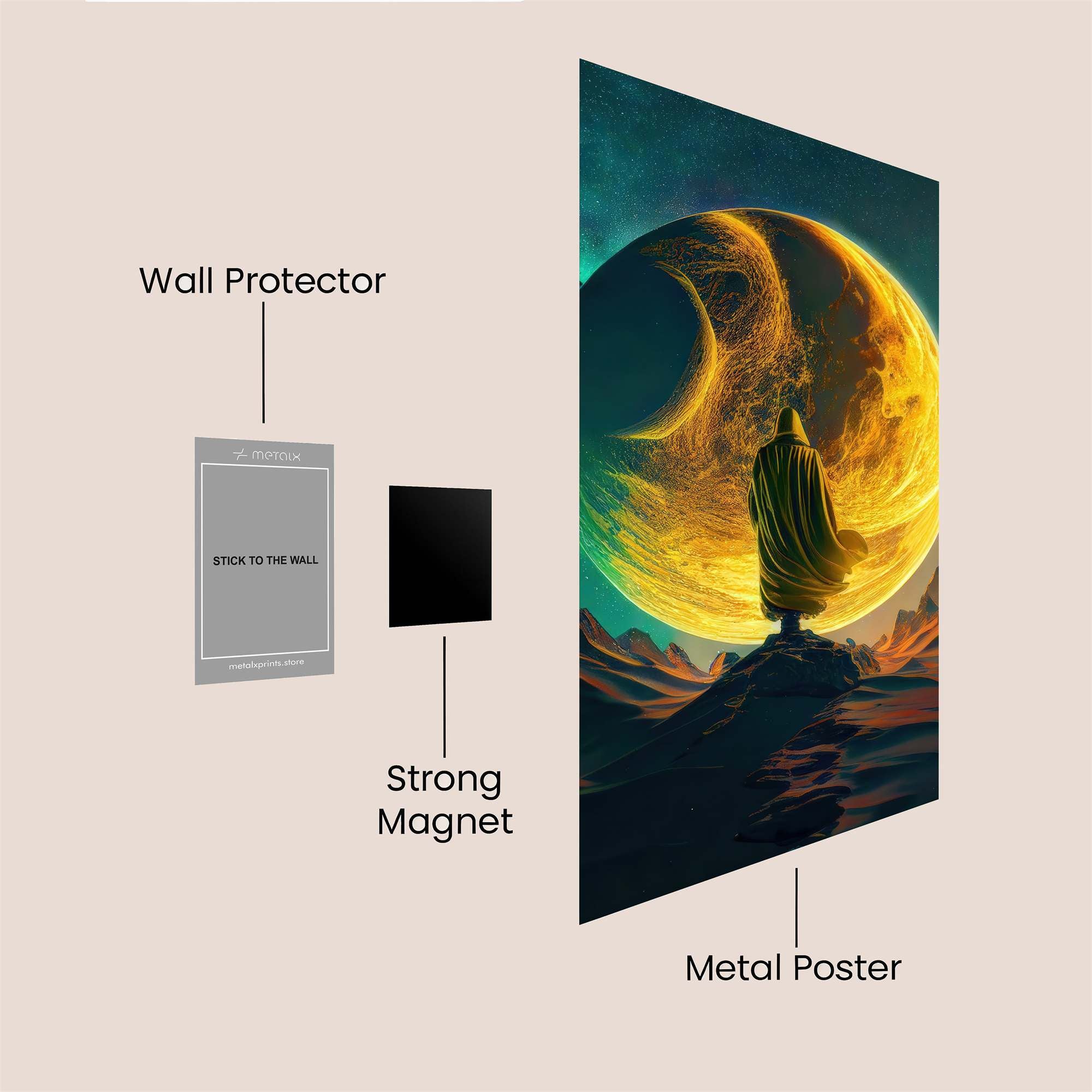 Monk Enigma Safe Wall Magnetic / M