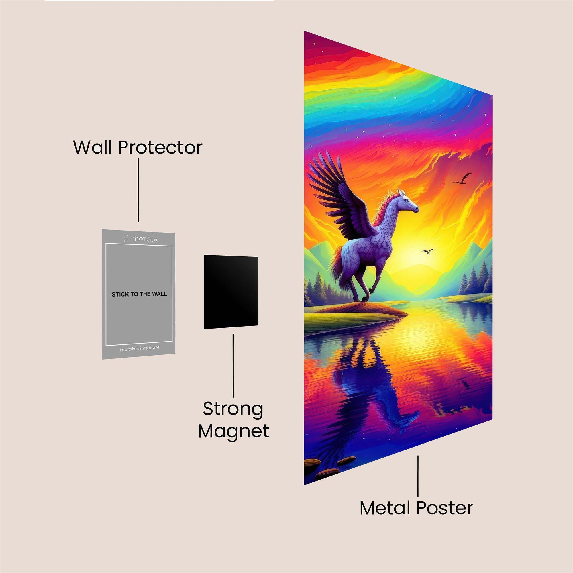 Pegasus Radiance Safe Wall Magnetic / M